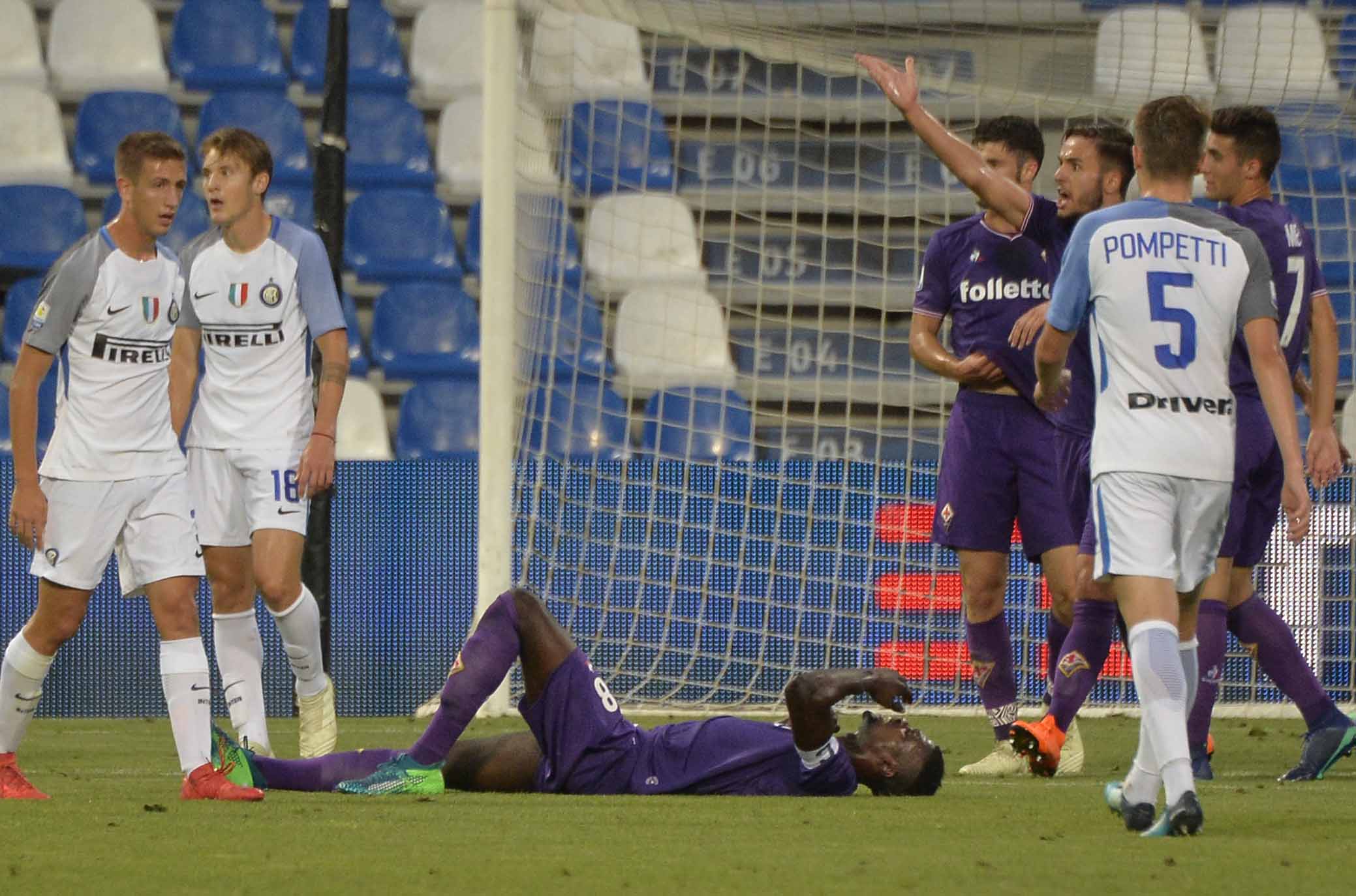 FIORENTINA PRIMAVERA-INTER 09-06-2018 INFORTUNIO A DIAKHATE. SILPRESS/GALASSI SILVANO