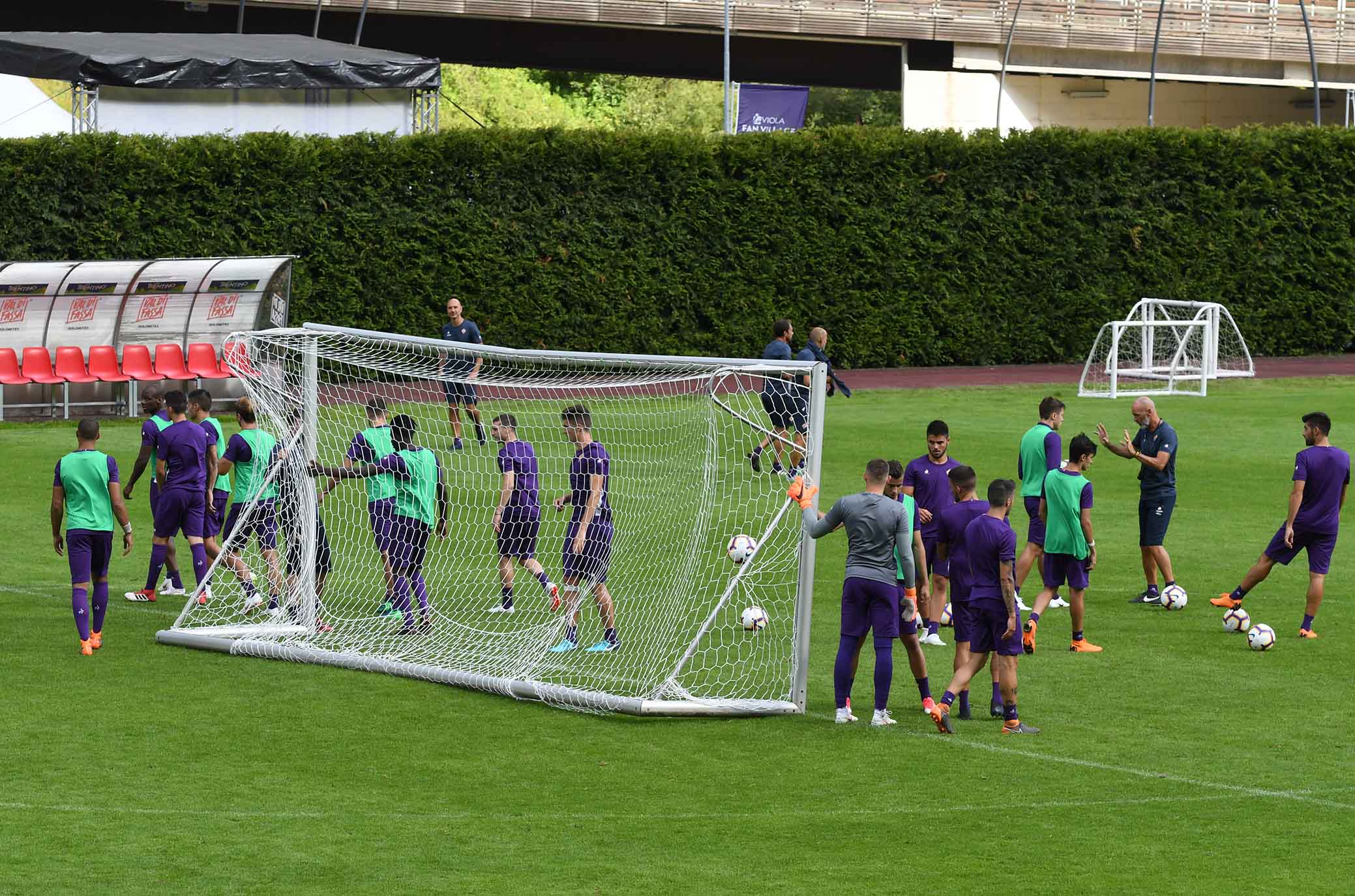 FIORENTINA RITIRO MOENA 08-07-2018 ALLENAMENTO. SILPRESS/GALASSI SILVANO