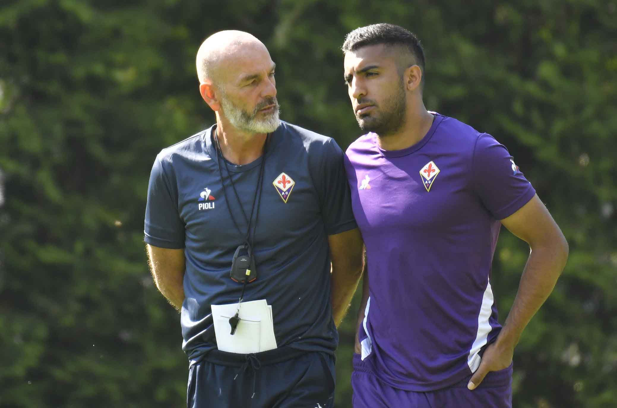FIORENTINA RITIRO DI MOENA 20-07-2018. STEFANO PIOLI E MAX OLIVERA. SILPRESS/GALASSI SILVANO