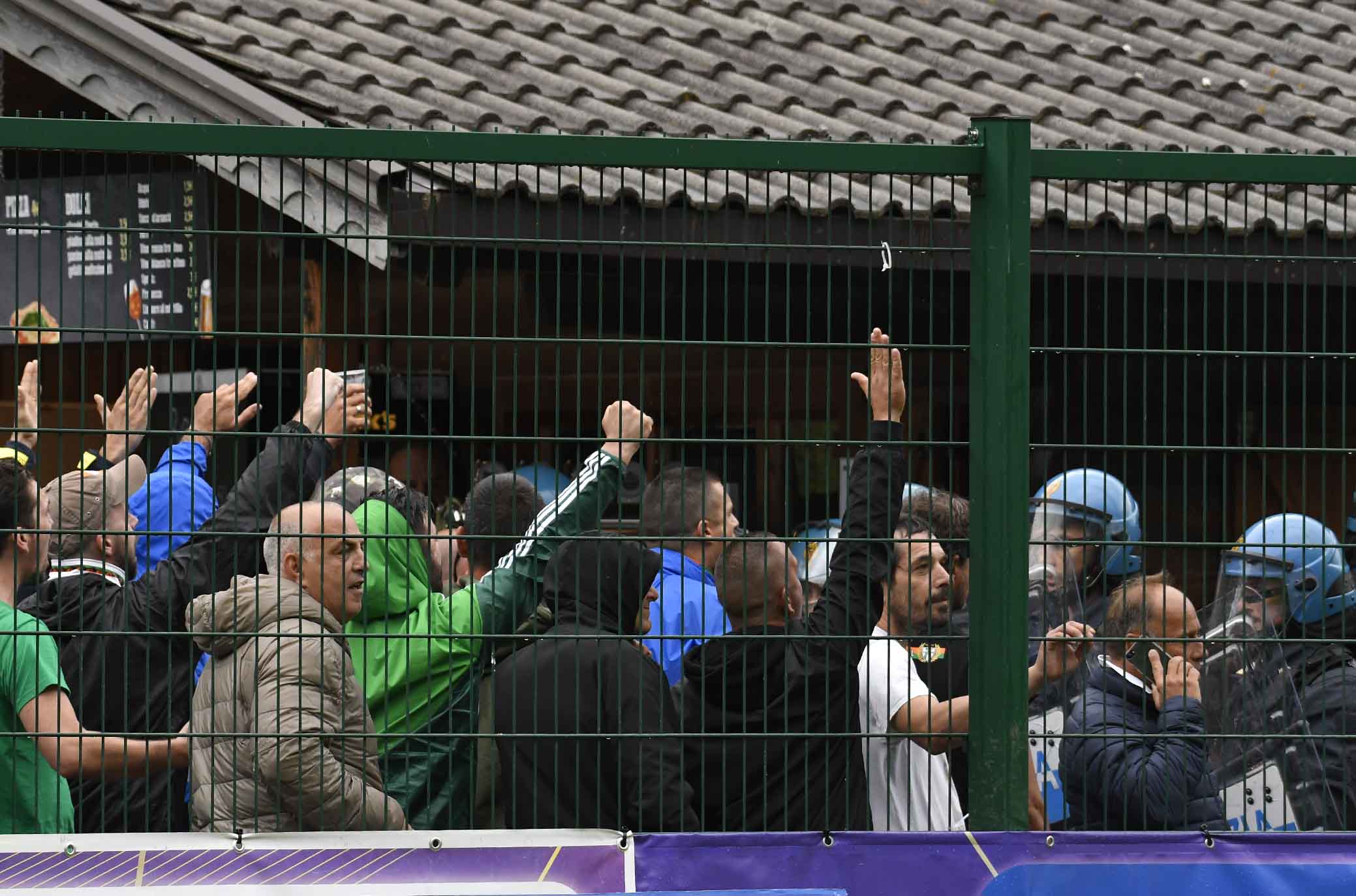 FIORENTINA-VENEZIA 21-07-2018 POLIZIA CONTROLLA I TIFOSI. SILPRESS/GALASSI SILVANO. SILPRESS/GALASSI SILVANO