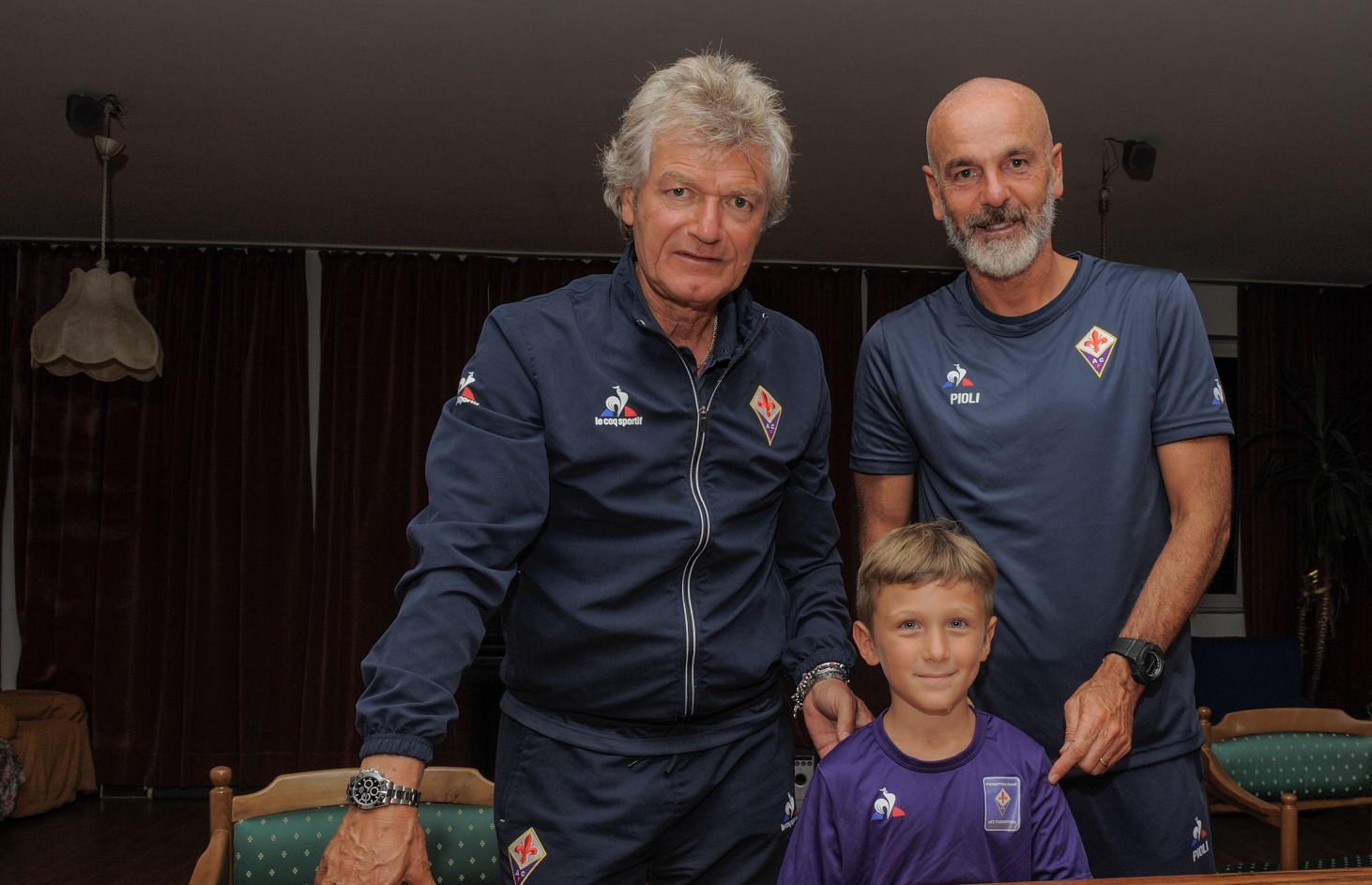 Pioli e Antognoni al Viola Camp Vigo di Fassa - Foto di Acf Fiorentina