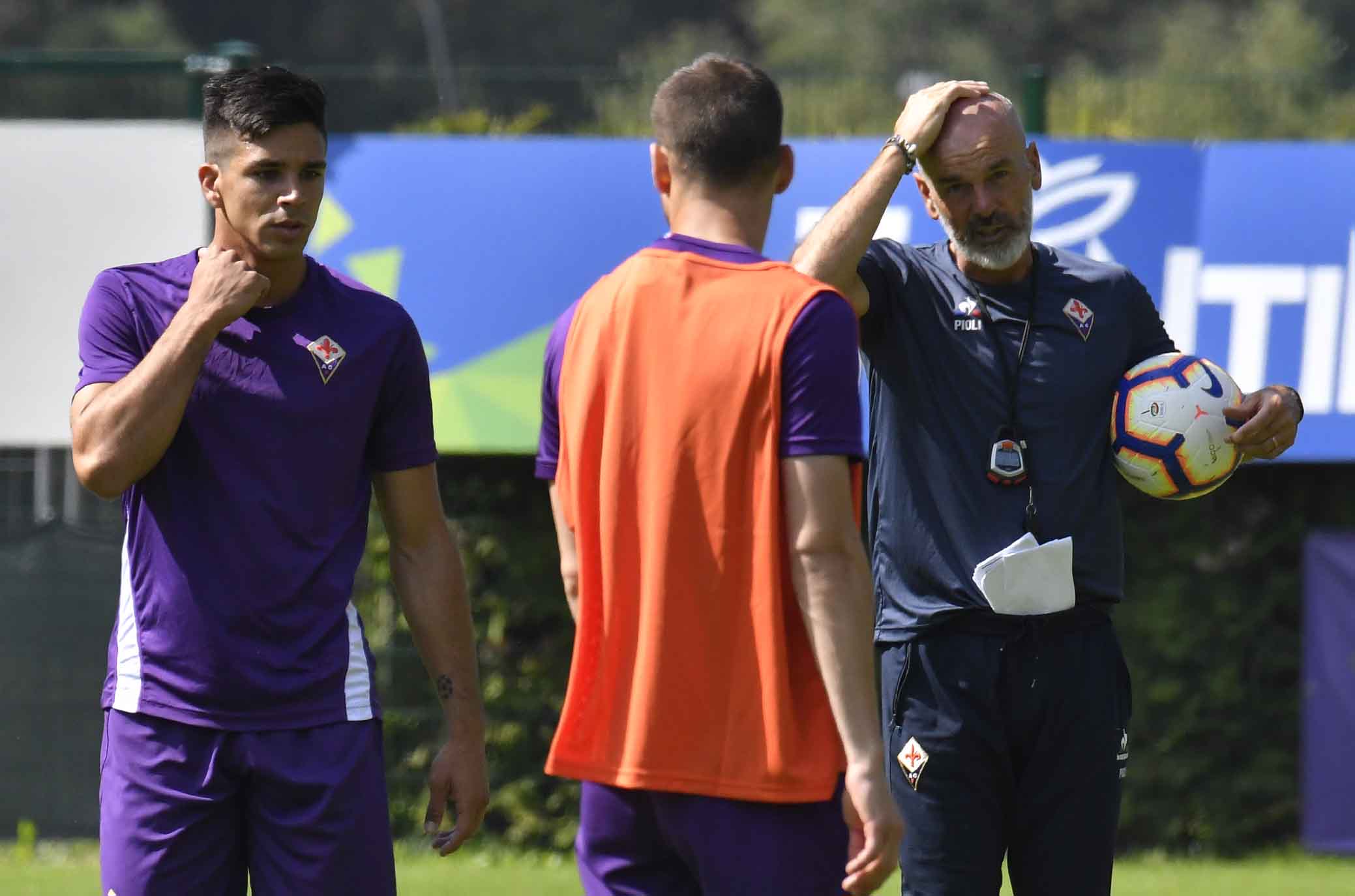 FIORENTINA RITIRO DI MOENA 20-07-2018. STEFANO PIOLI E GIOVANNI SIMEONE. SILPRESS/GALASSI SILVANO