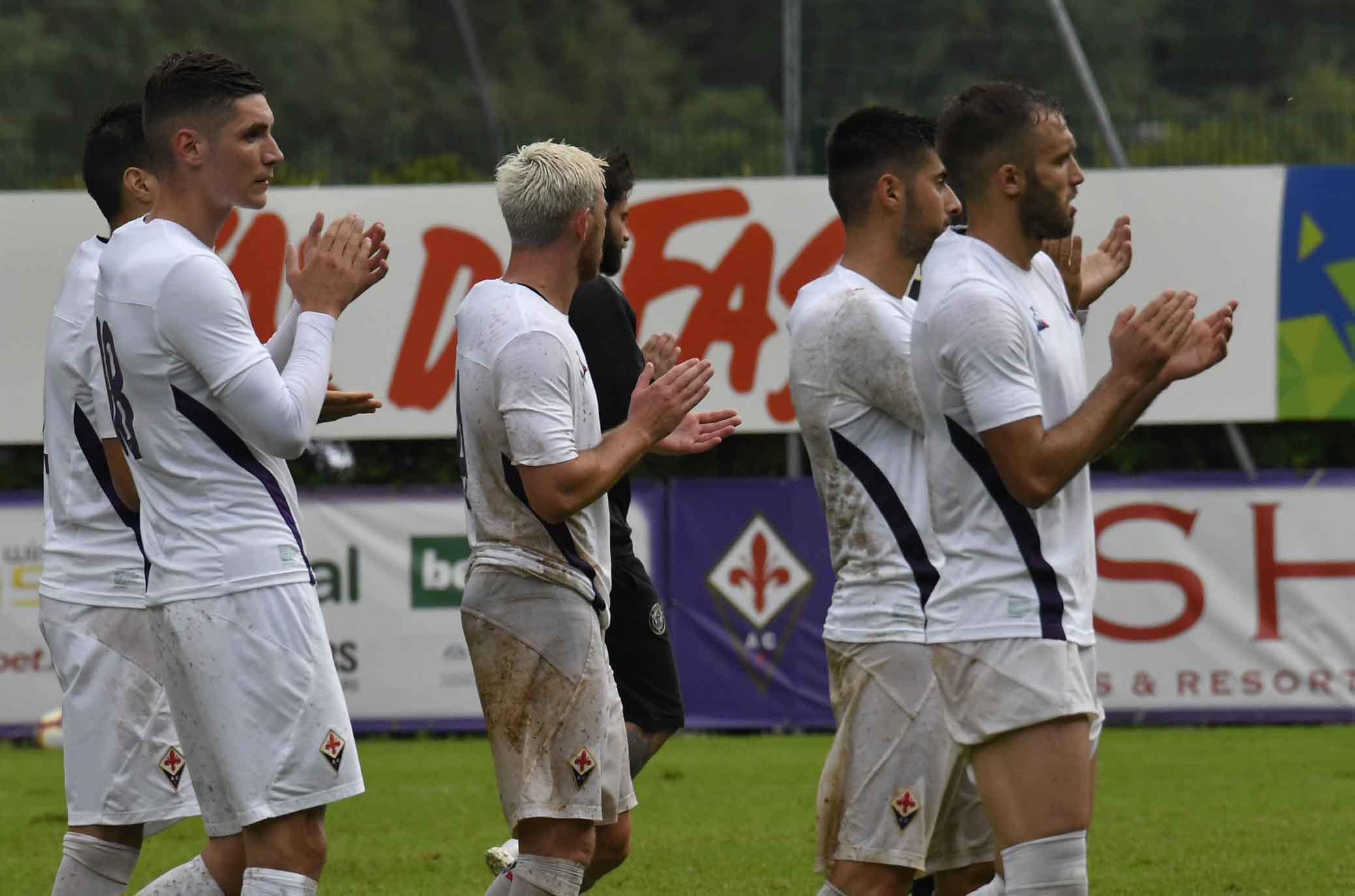 FIORENTINA-VENEZIA 21-07-2018 SALUTO DELLA SQUADRA AI TIFOSI. SILPRESS/GALASSI SILVANO.