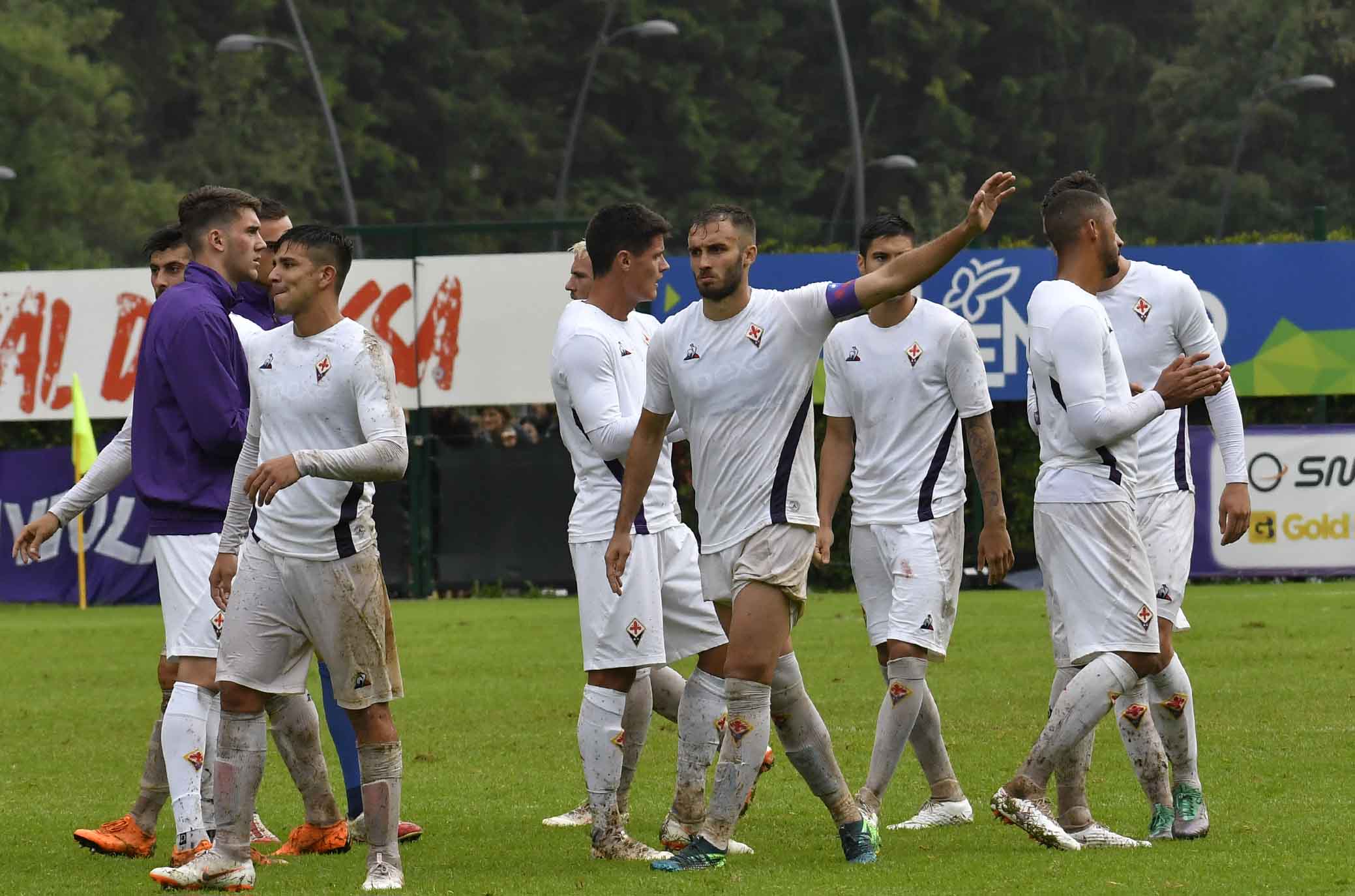 FIORENTINA-VENEZIA 21-07-2018 SALUTO DELLA SQUADRA AI TIFOSI. SILPRESS/GALASSI SILVANO.