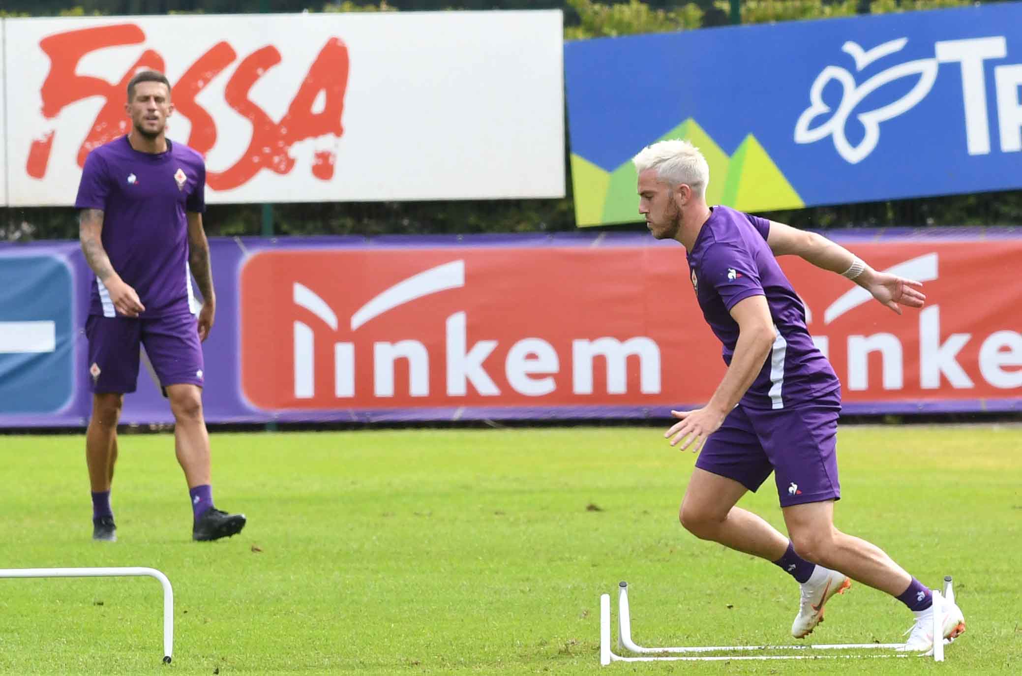 FIORENTINA RITIRO MOENA 09-07-2018 ALLENAMENTO POMERIDIANO. JORDAN VERETOUT SILPRESS/GALASSI SILVANO
