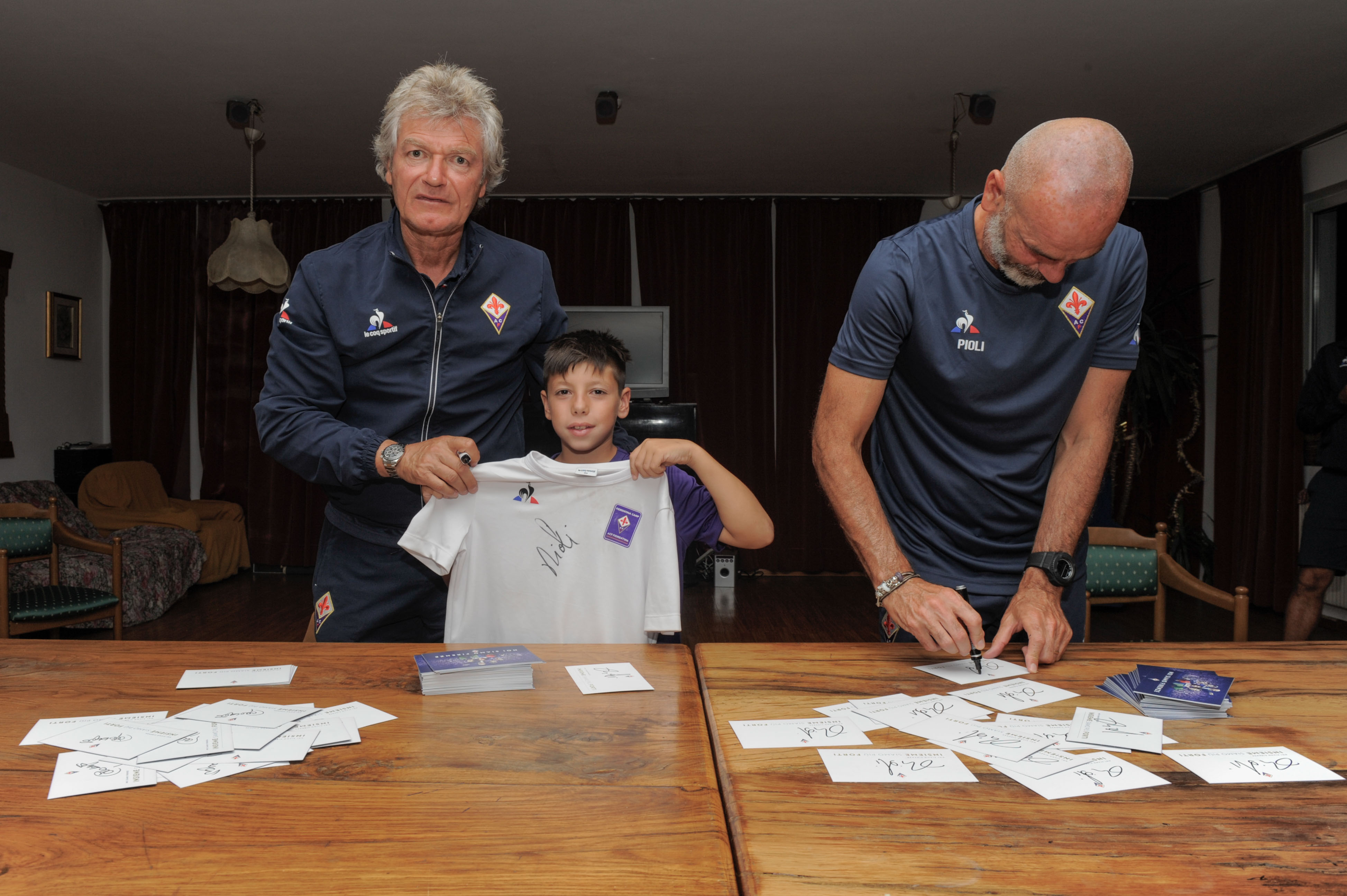 Pioli e Antognoni al Viola Camp Vigo di Fassa - Foto di Acf Fiorentina