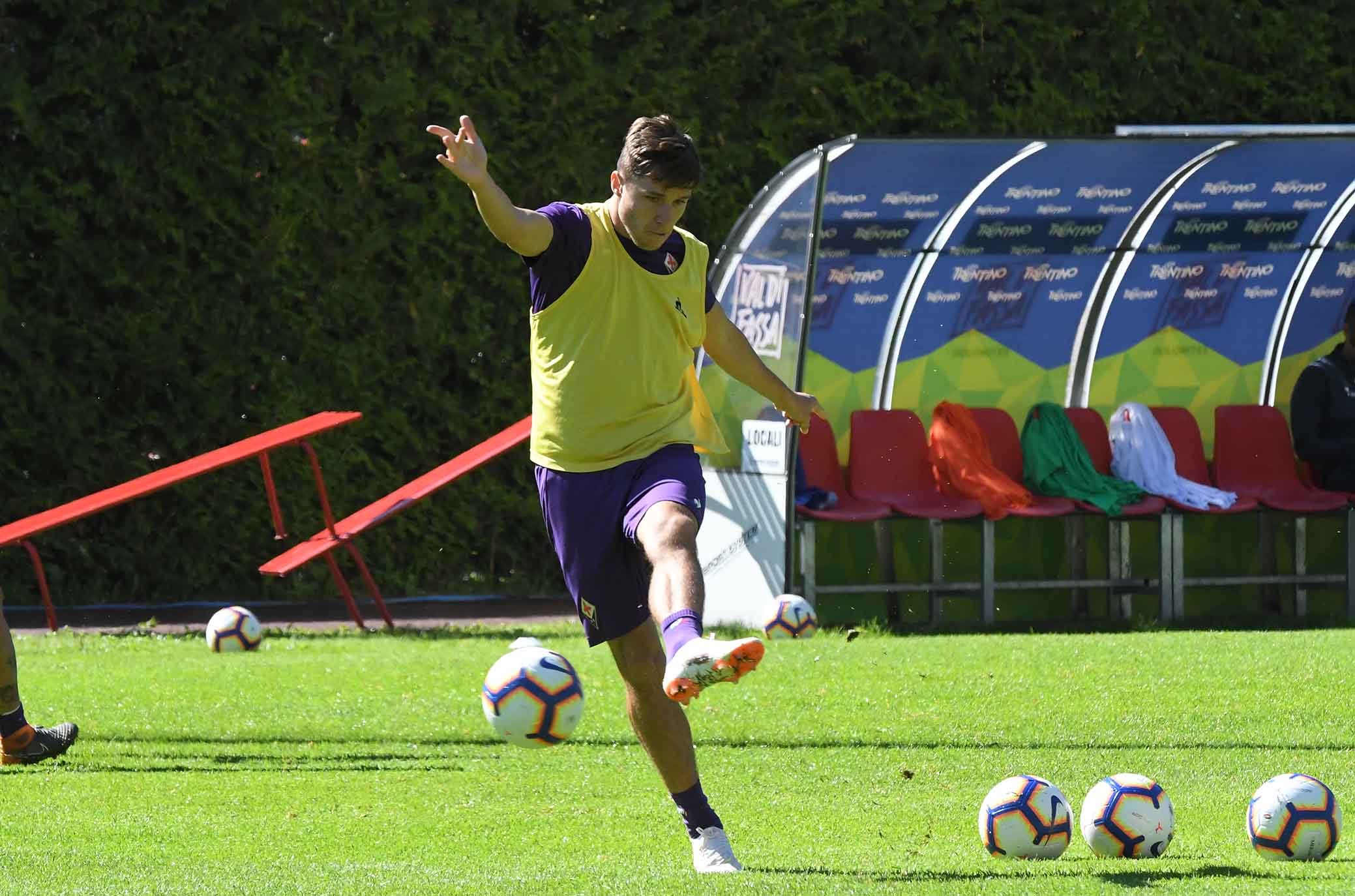 FIORENTINA RITIRO MOENA 16-07-2018. FEDERICO CHIESA. SILPRESS/GALASSI SILVANO