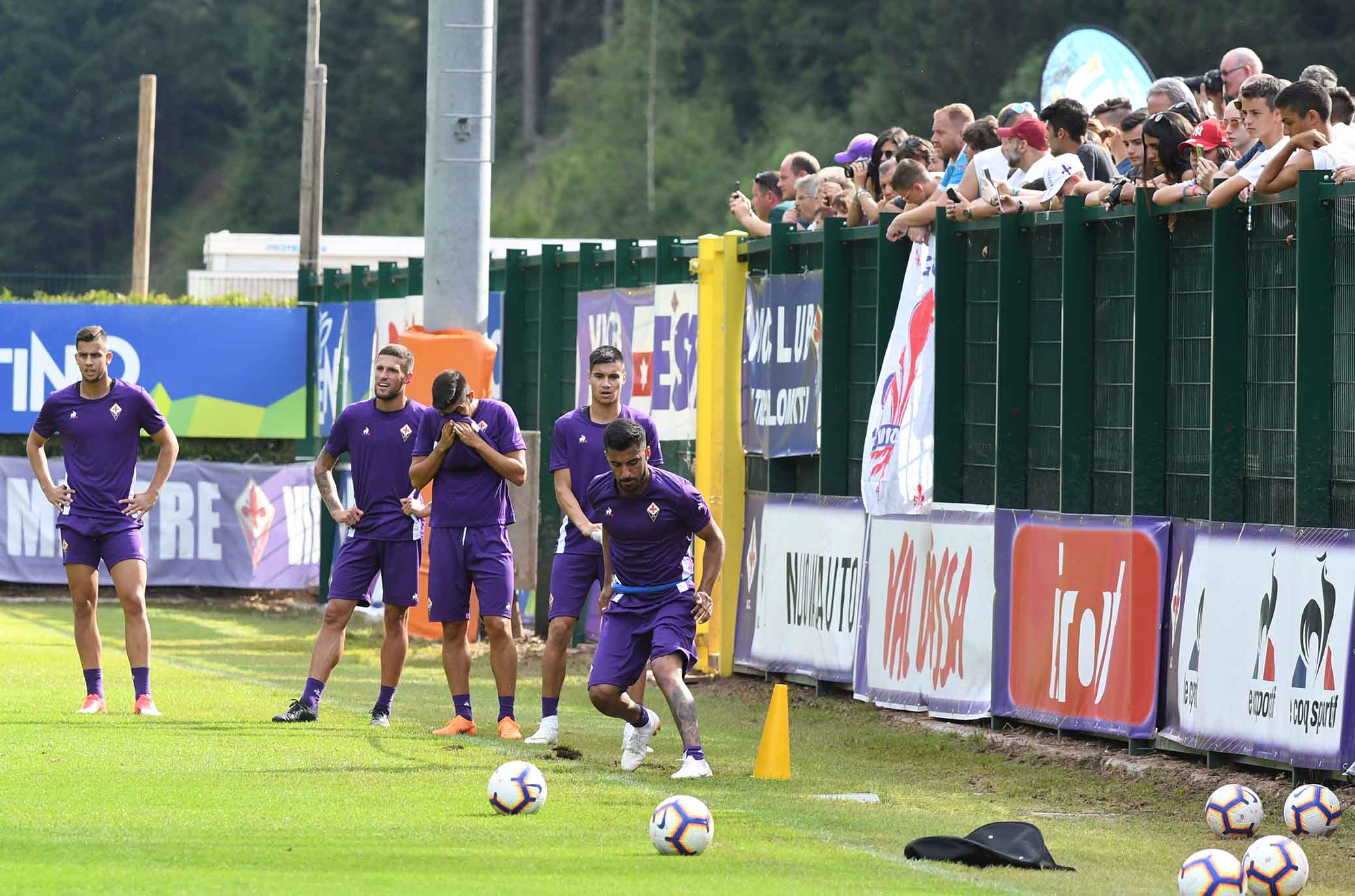FIORENTINA RITIRO MOENA 09-07-2018 ALLENAMENTO POMERIDIANO. SILPRESS/GALASSI SILVANO
