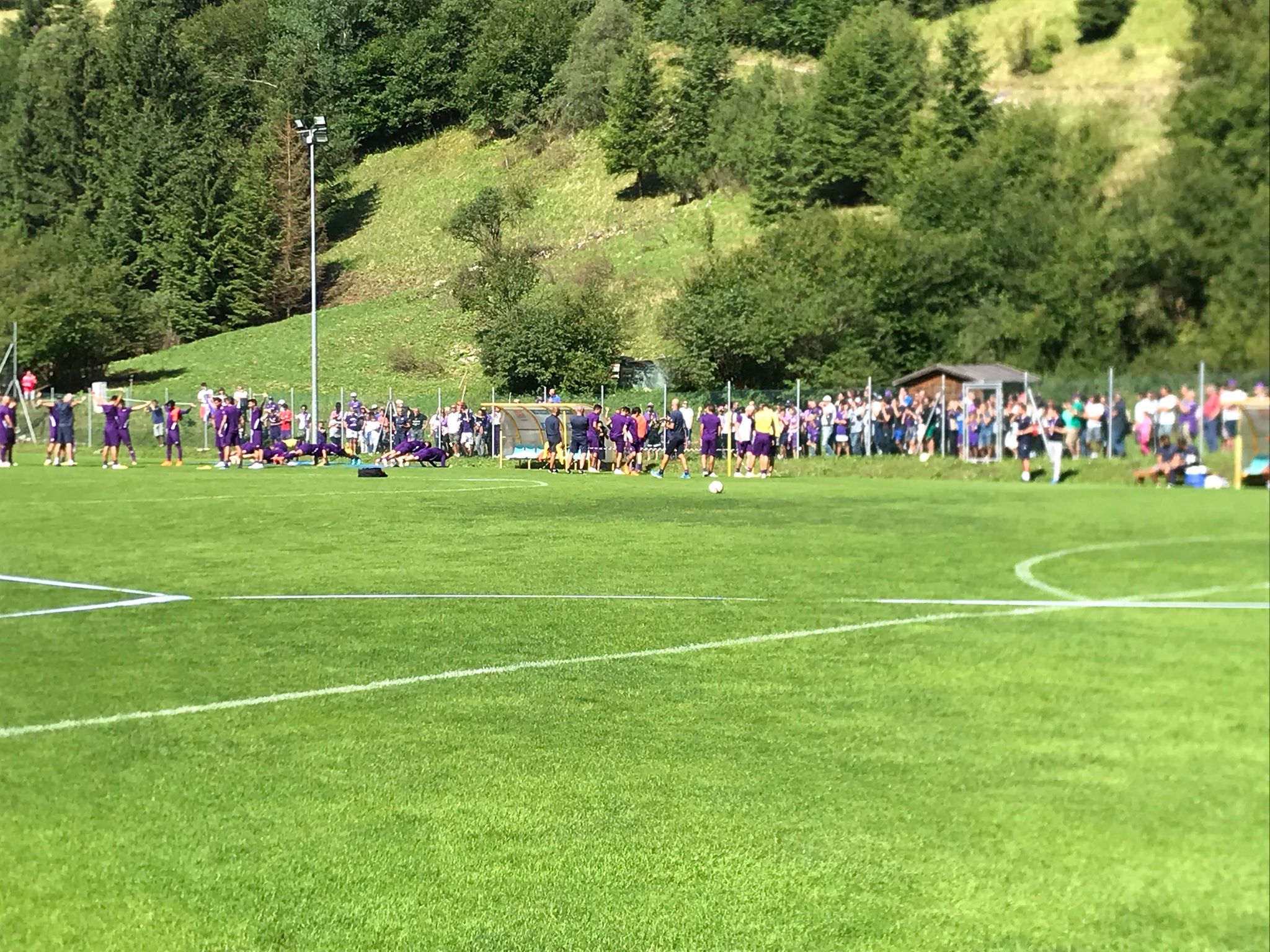 Moena: allenamento terminato. Alle 17.30 l'amichevole contro il Borgo