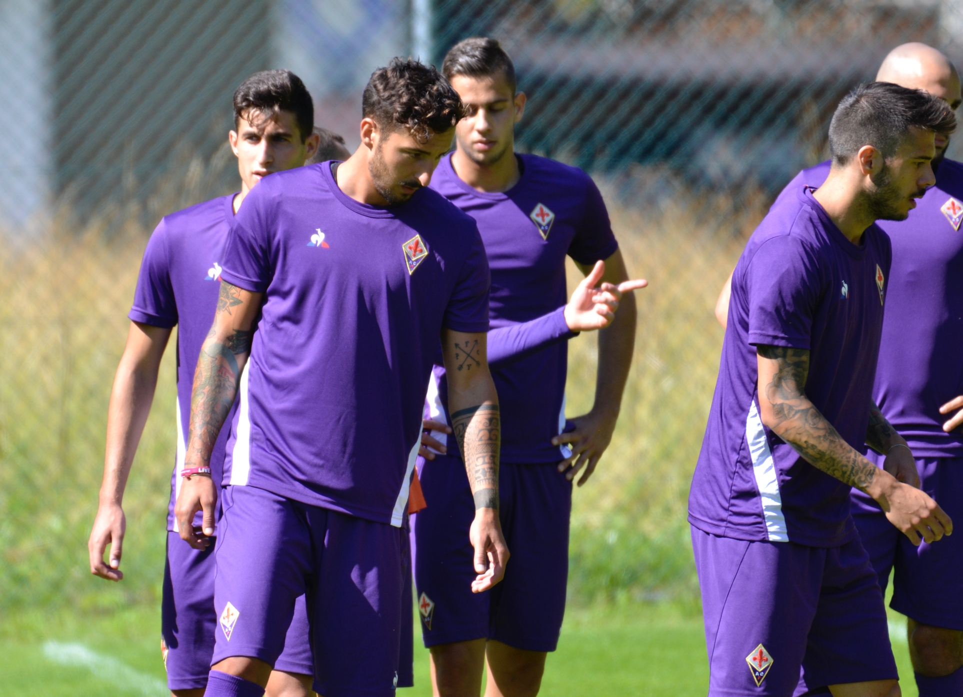 Moena, Federico Ceccherini: il primo allenamento in viola (FOTO)