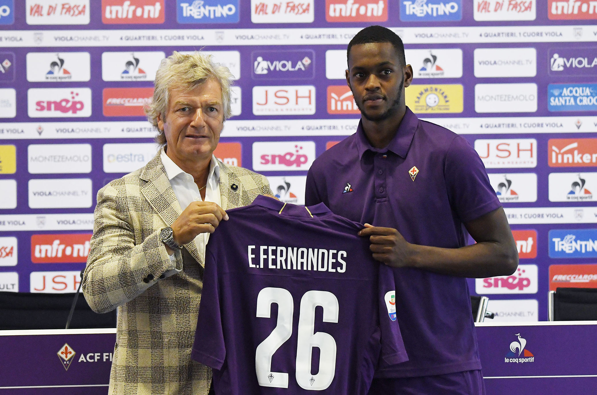 FIORENTINA 21-08-2018 GIANCARLO ANTOGNONI PRESENTA EDIMILSON FERNANDES. GALASSI SILVNO/SILPRESS