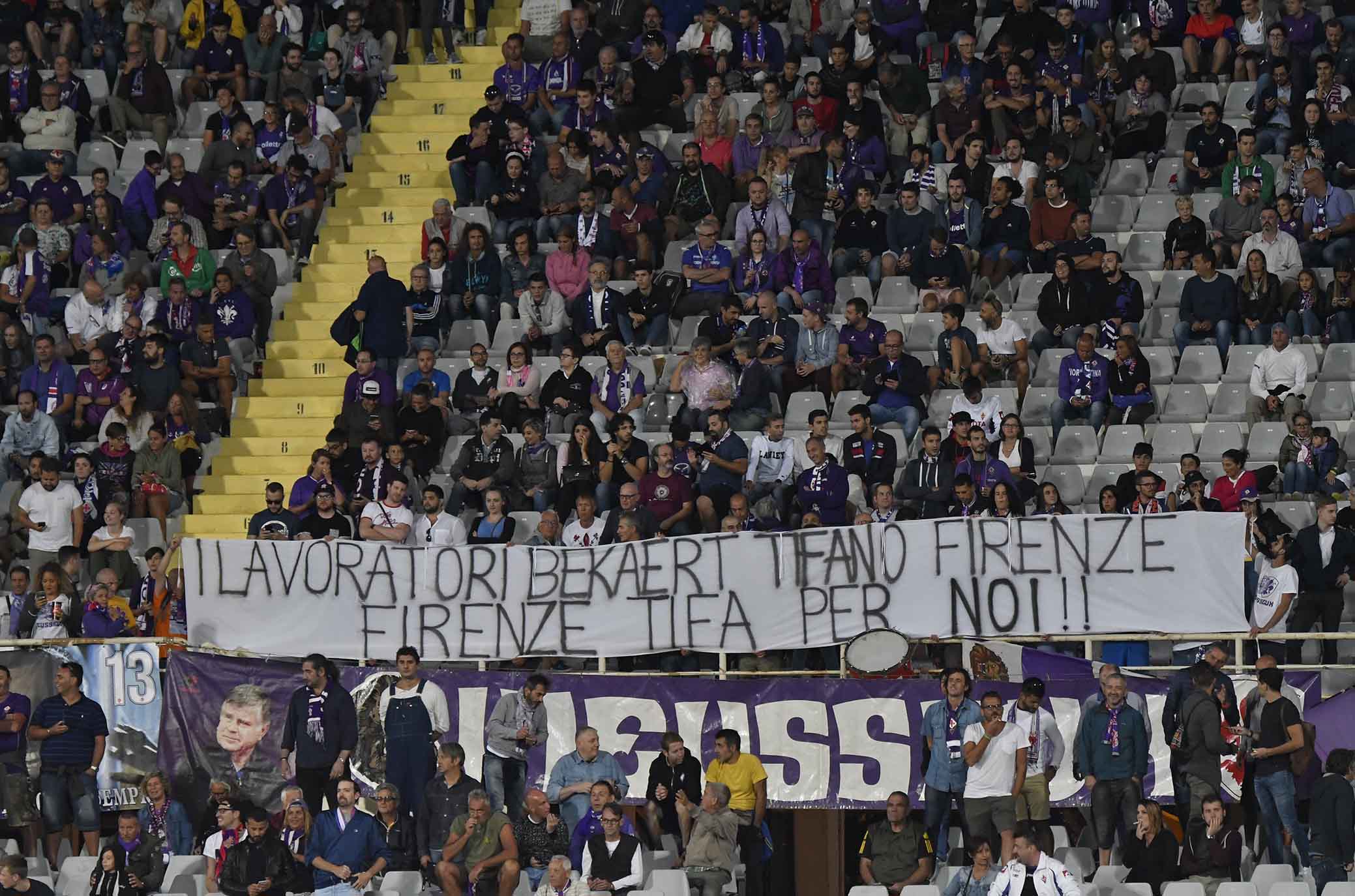 FIORENTINA-CHIEVO 26-08-2018 STRISCIONE . GALASSI SILVANO/SILPRRESS