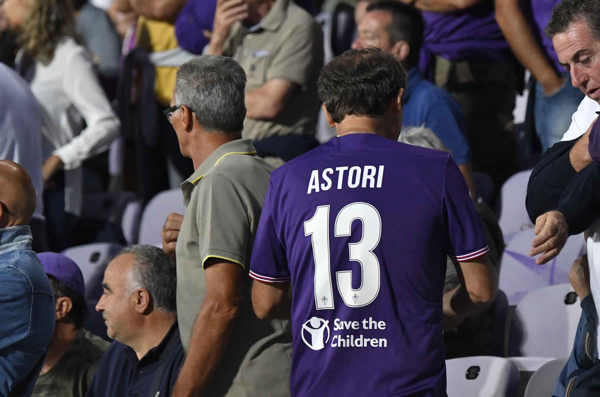 FIORENTINA-CHIEVO 26-08-2018 RICORDO DI DAVIDE ASTORI. GALASSI SILVANO/SILPRRESS