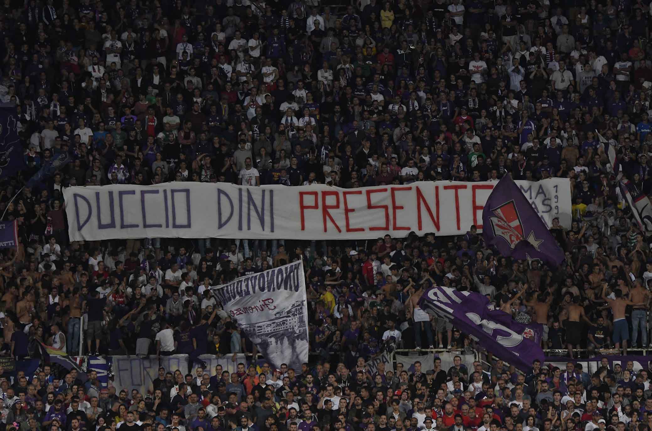 FIORENTINA-CHIEVO 26-08-2018 STRISCIONE. GALASSI SILVANO/SILPRRESS