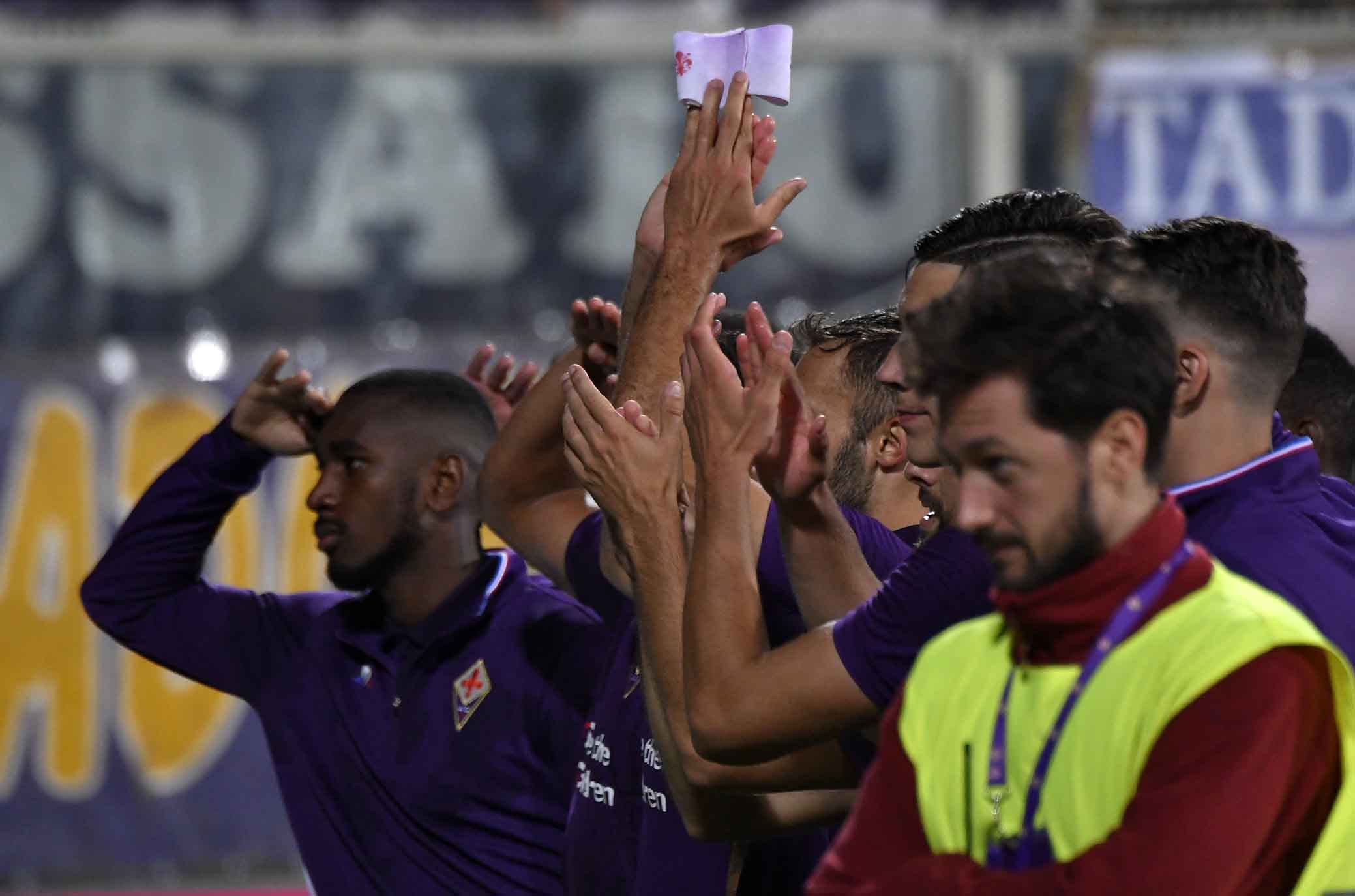 FIORENTINA-CHIEVO 26-08-2018 SALUTI FINALI. GALASSI SILVANO/SILPRESS