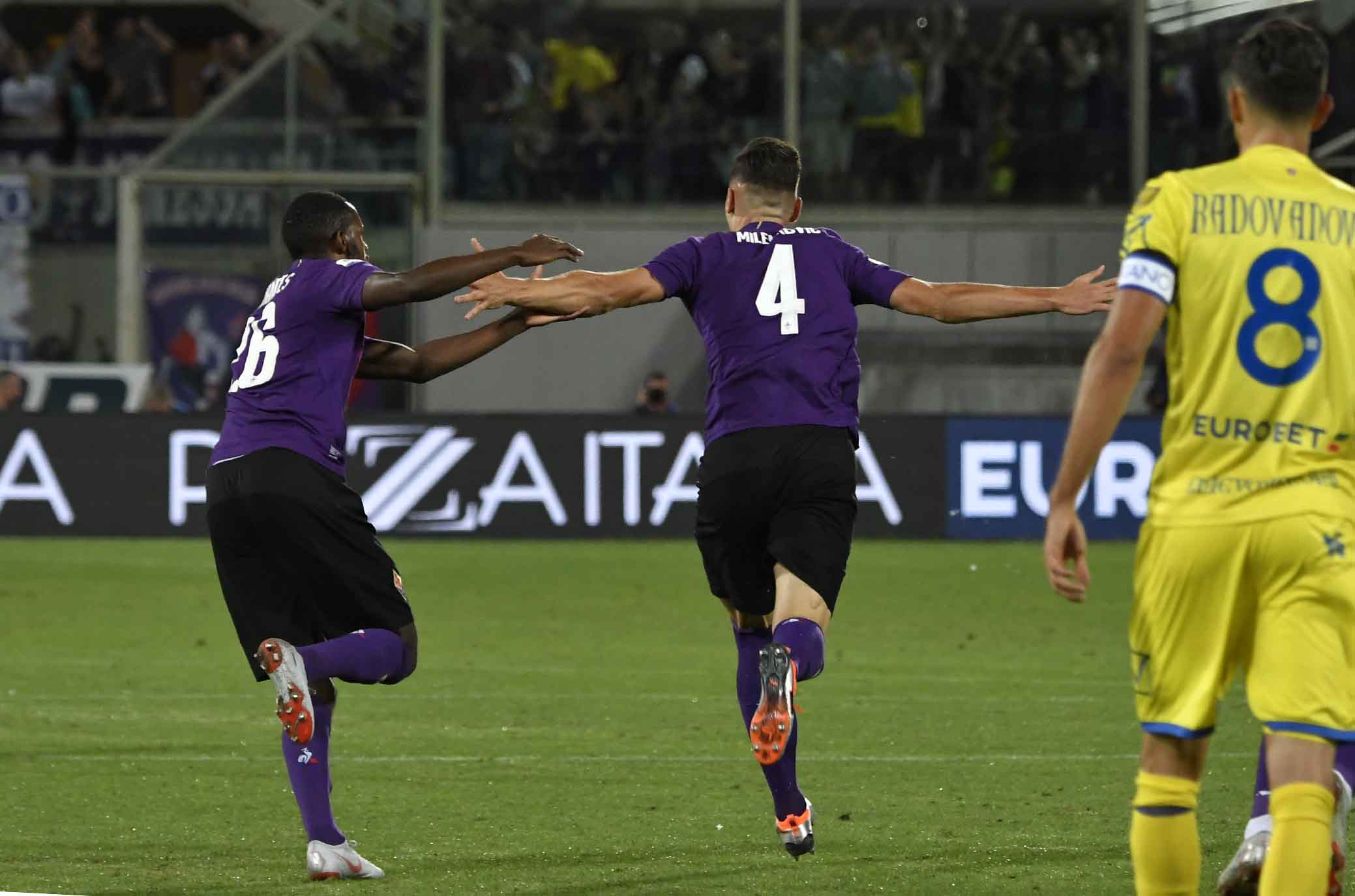 Milenkovic: "Serata bellissima, gioco dove vuole il mister. Tomovic uomo vero"