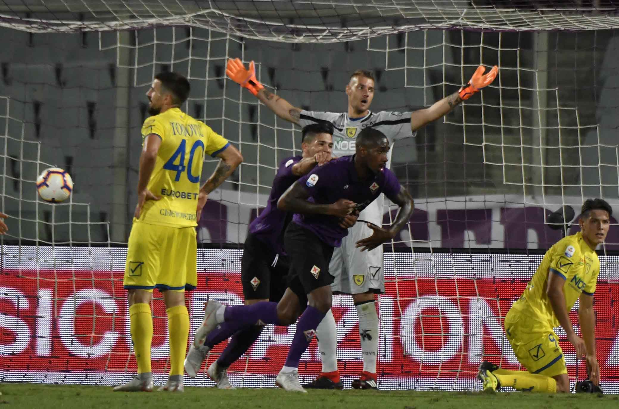 FIORENTINA-CHIEVO 26-08-2018 GOL DI GERSON. GALASSI SILVANO/SILPRRESS