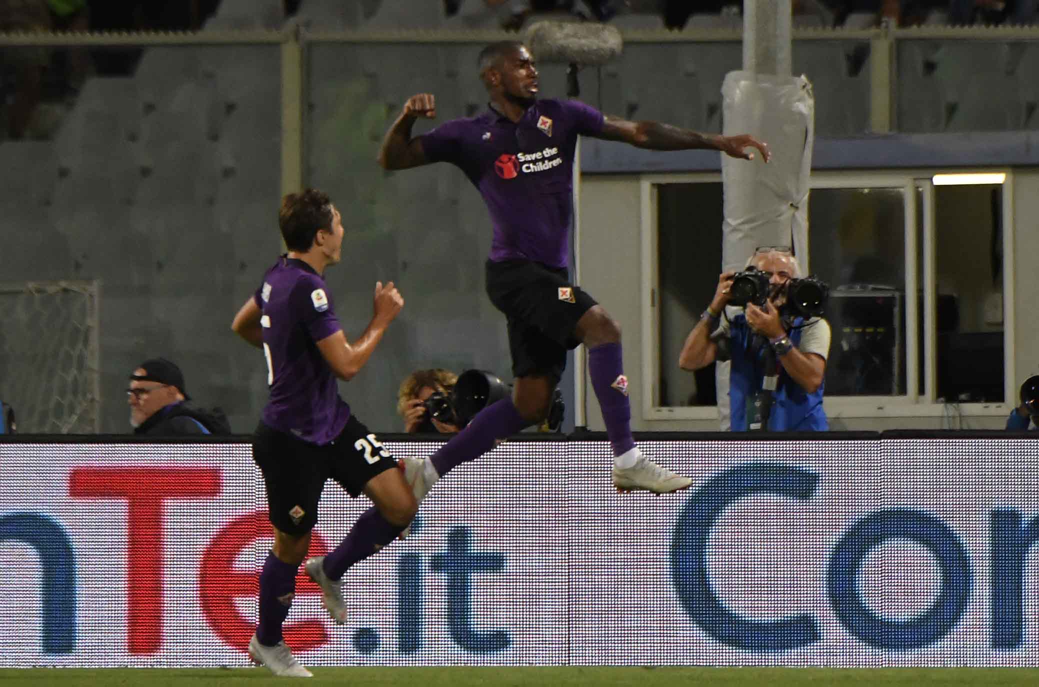 FIORENTINA-CHIEVO 26-08-2018 ESULTANZA DI GERSON. GALASSI SILVANO/SILPRRESS