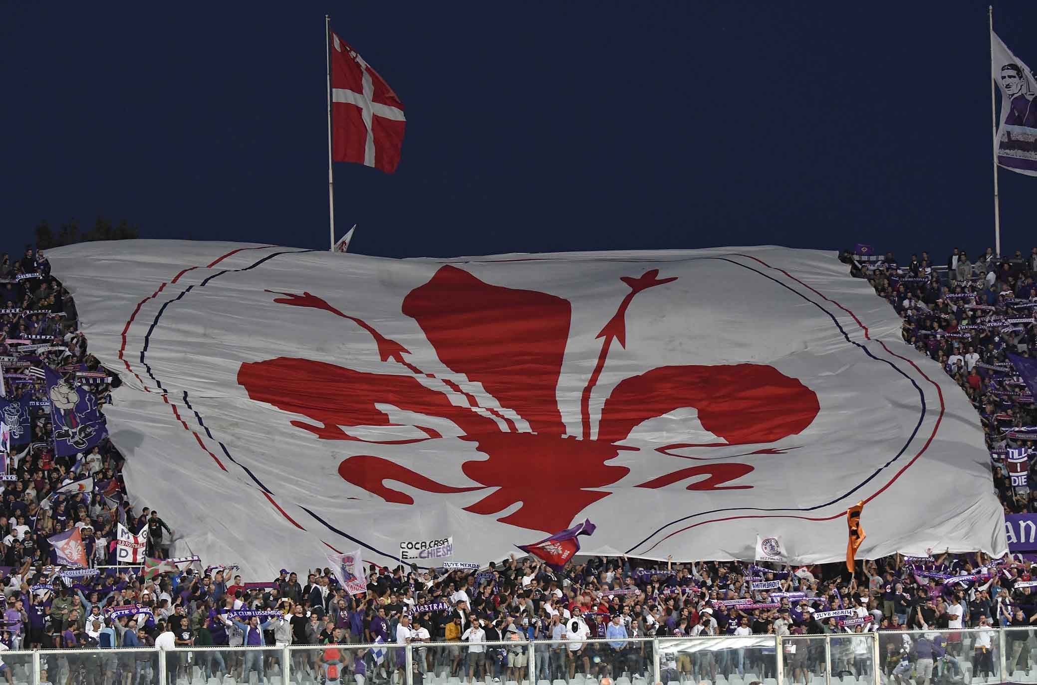FIORENTINA-CHIEVO 26-08-2018 STRISCIONE. GALASSI SILVANO/SILPRRESS