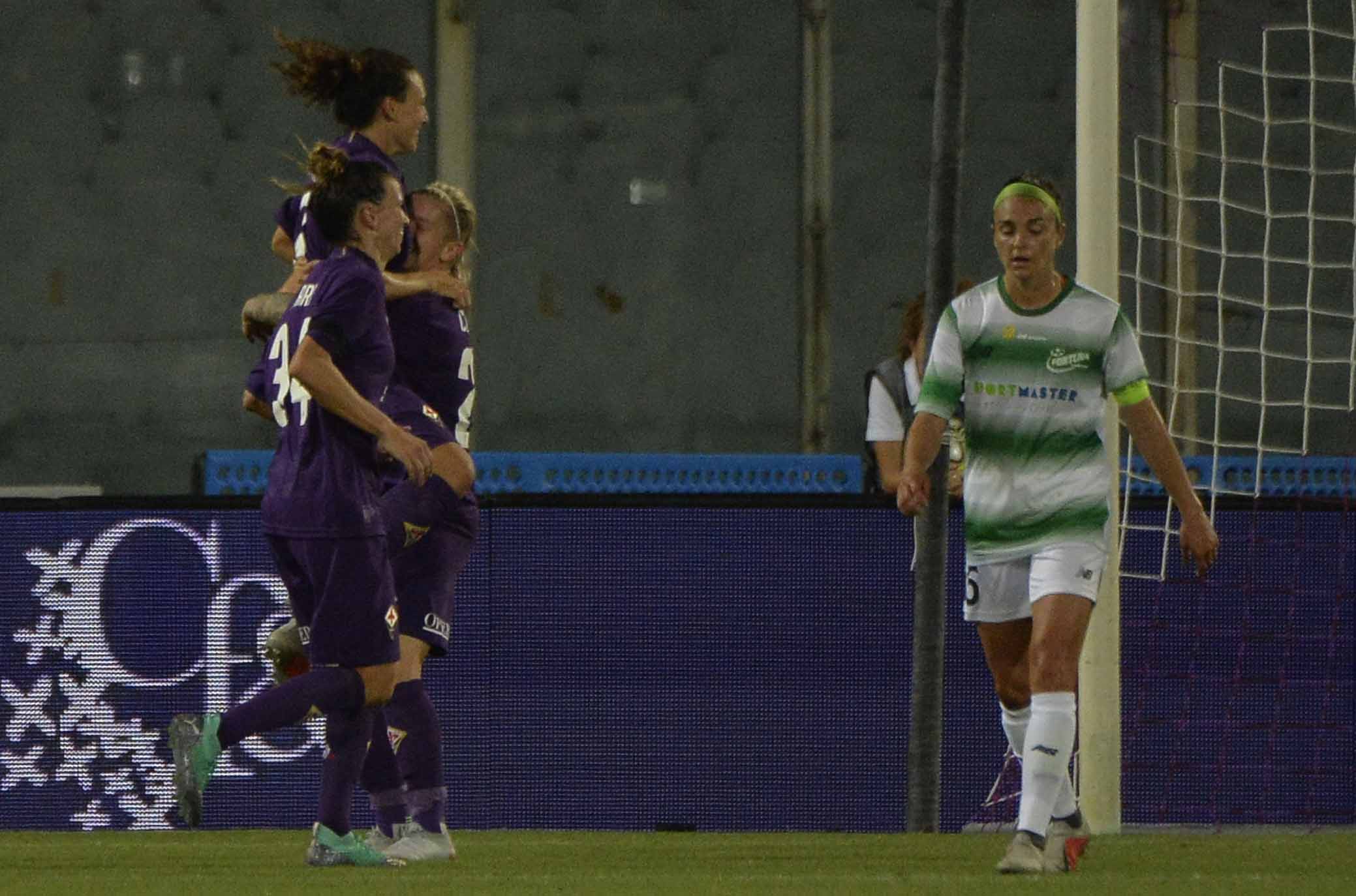 FIORENTINA WOMEN'S-FORTUNA HJORRING. 12-09-2018. ESULTAZA DI ILARIA MAURO. GALASSI SILVANO/SILPRESS
