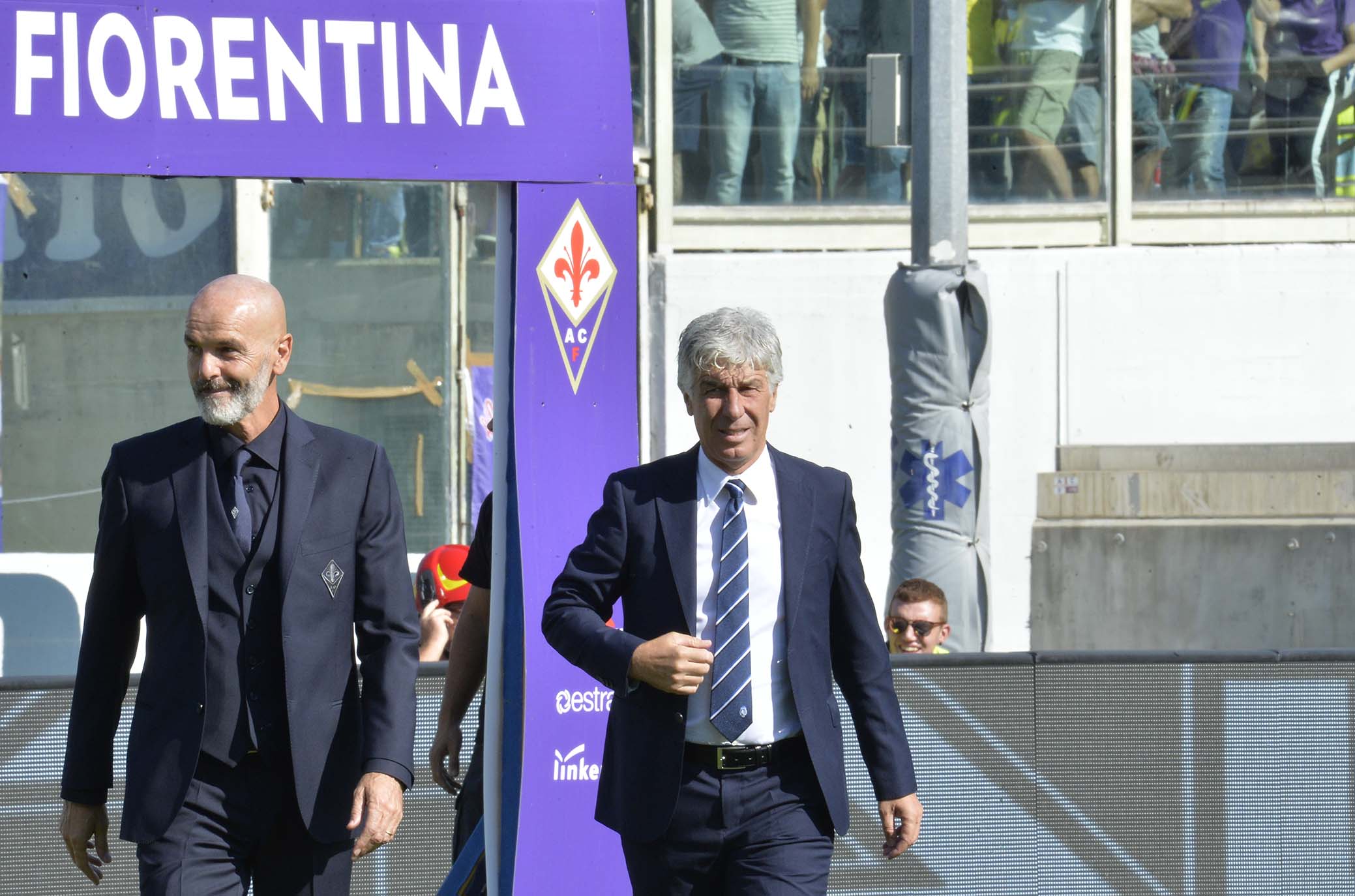 FIORENTINA-ATALANTA 30-09-2018. STEFANO PIOLI GIAN PIERPO GASPERINI. GALASSI SILVANO/SILPRESS