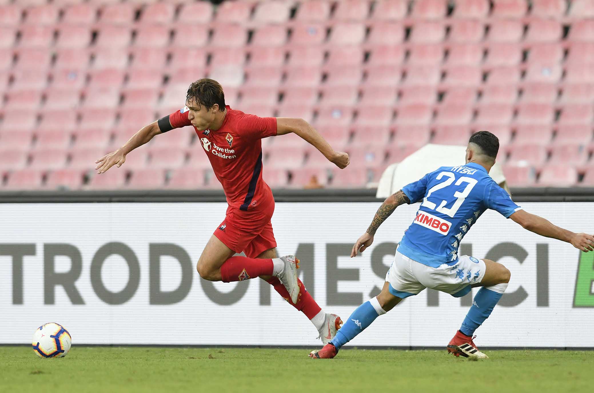 NAPOLI-FIORENTINA 15-09-2018 FEDERICO CHIESA . MARCO IORIO/SILPRESS