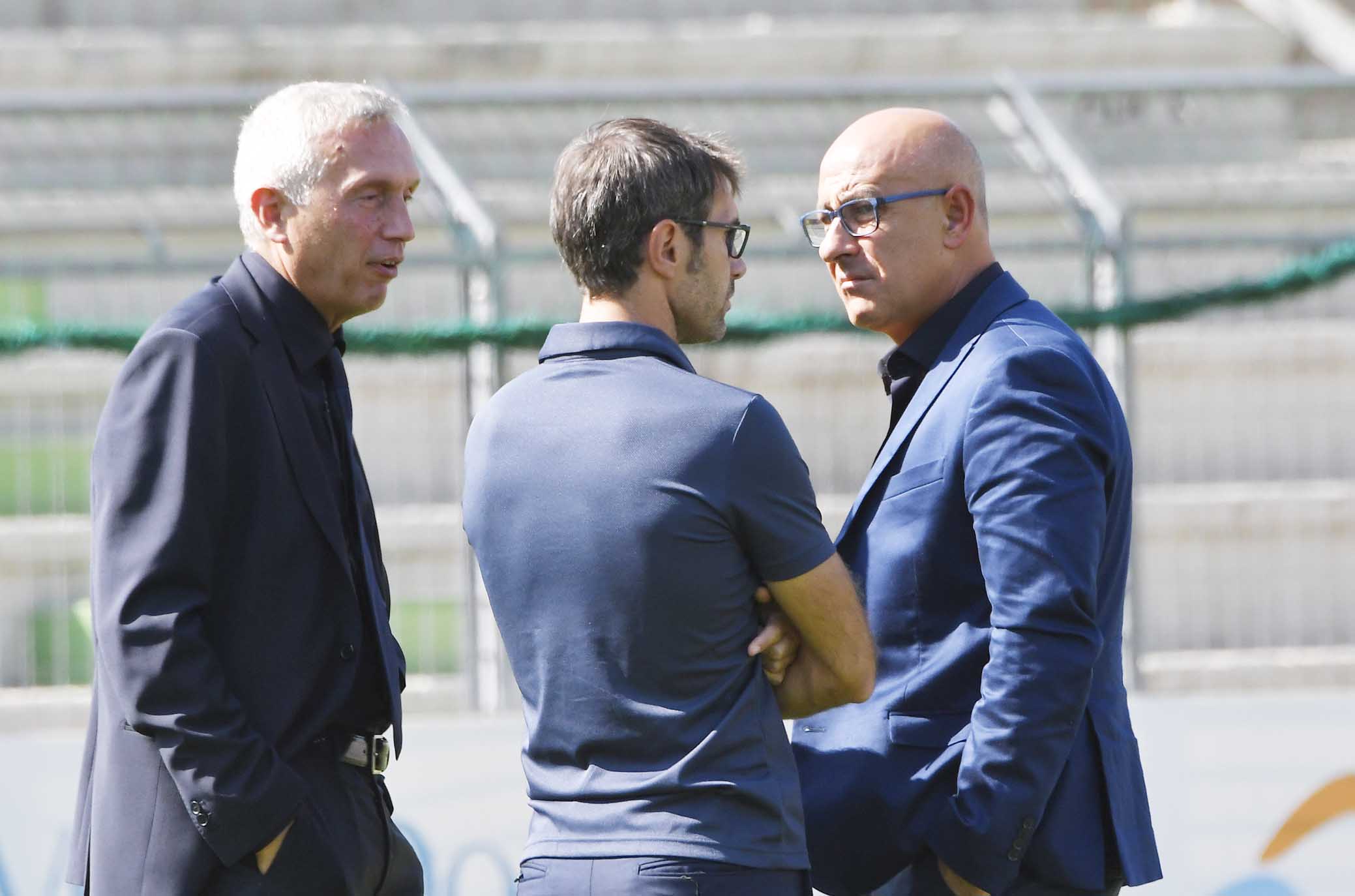 FIORENTINA WOMEN'S-ATALANTA MOZZANICA 21-09-2108. SQUADRA SANDRA MENCUCCI, ANTONIO CINCOTTA E VERGINE. GALASSI SILVANO/SILPRESS