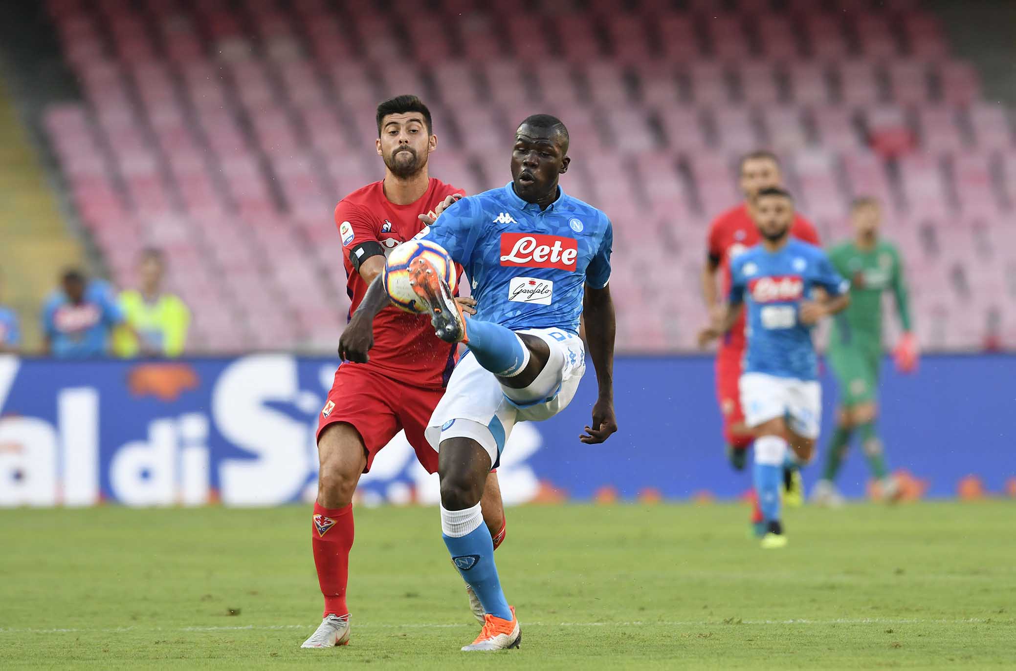 NAPOLI-FIORENTINA 15-09-2018 MARCO BENASSI E KOULIBALY. MARCO IORIO/SILPRESS