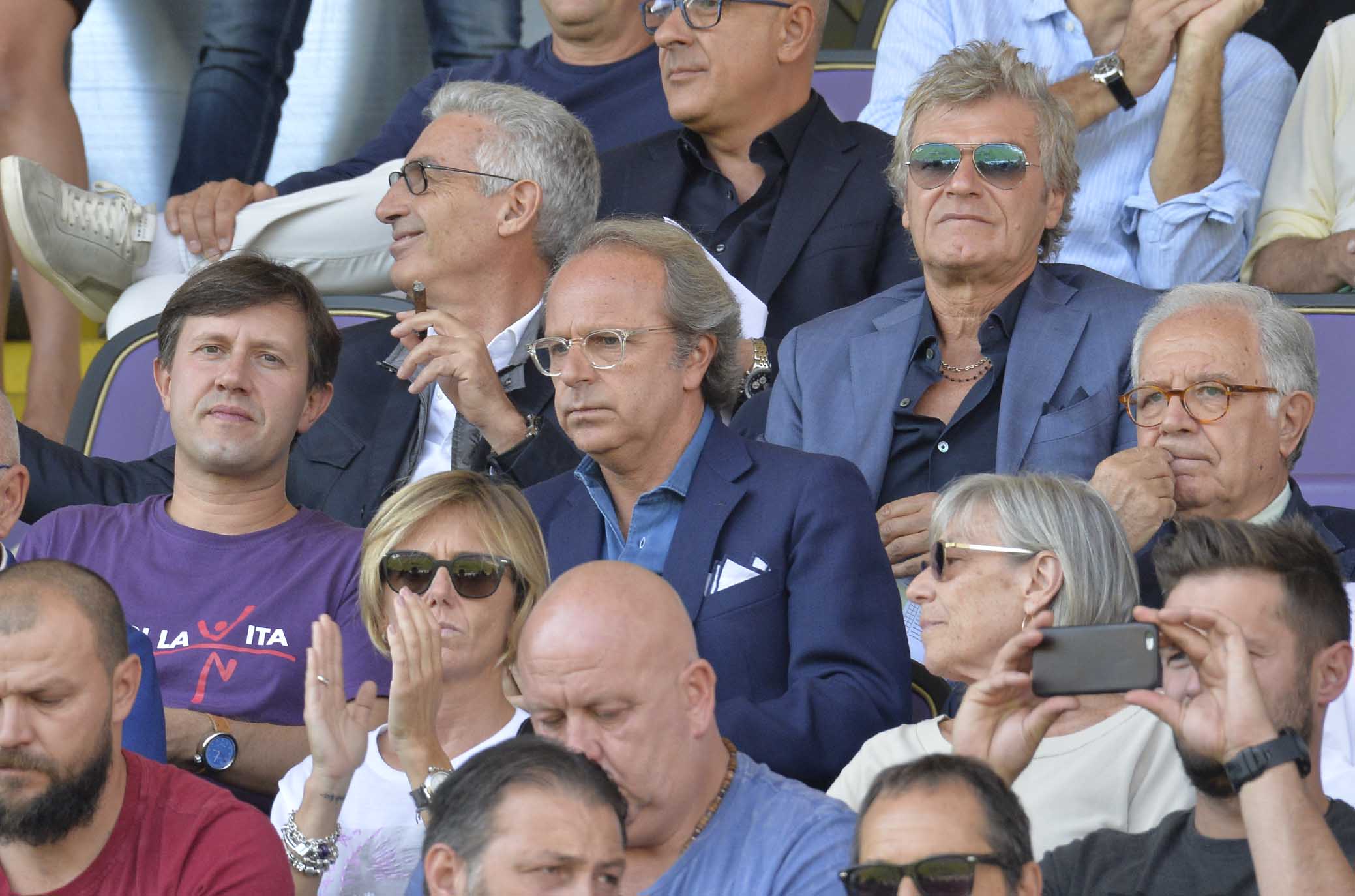 FIORENTINA-ATALANTA 30-09-2018. DARIO NARDELLA E ANDREA DELLA VALLE. GALASSI SILVANO/SILPRESS