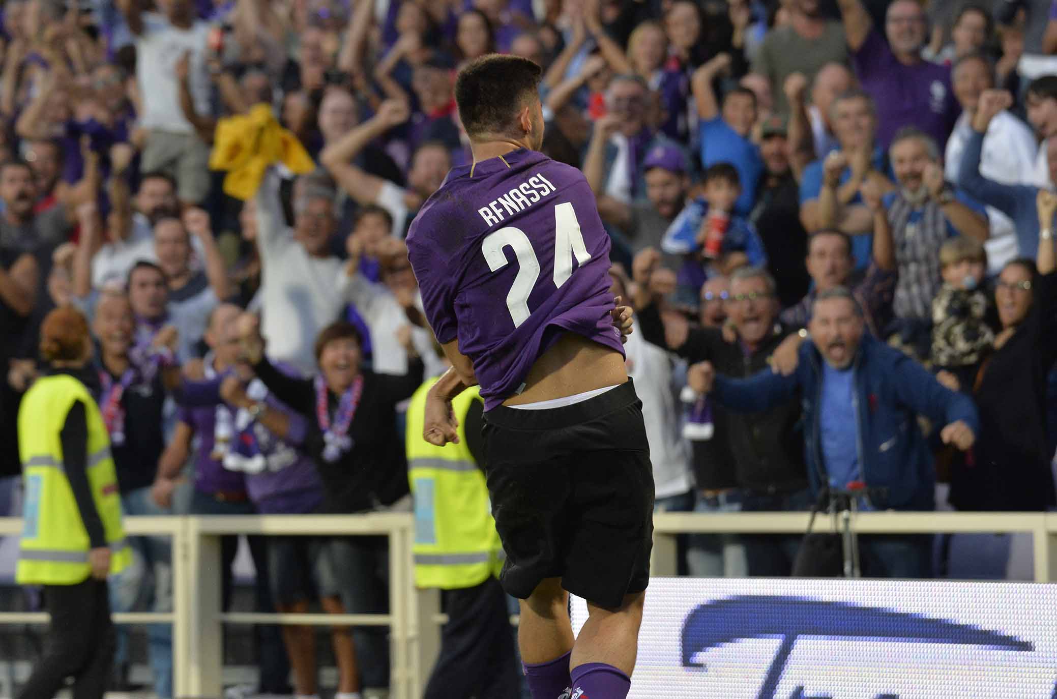 FIORENTINA-UDINESE ESULTANZA DI MARCO BENASSI. GALASSI SILVANO/SILPRESS