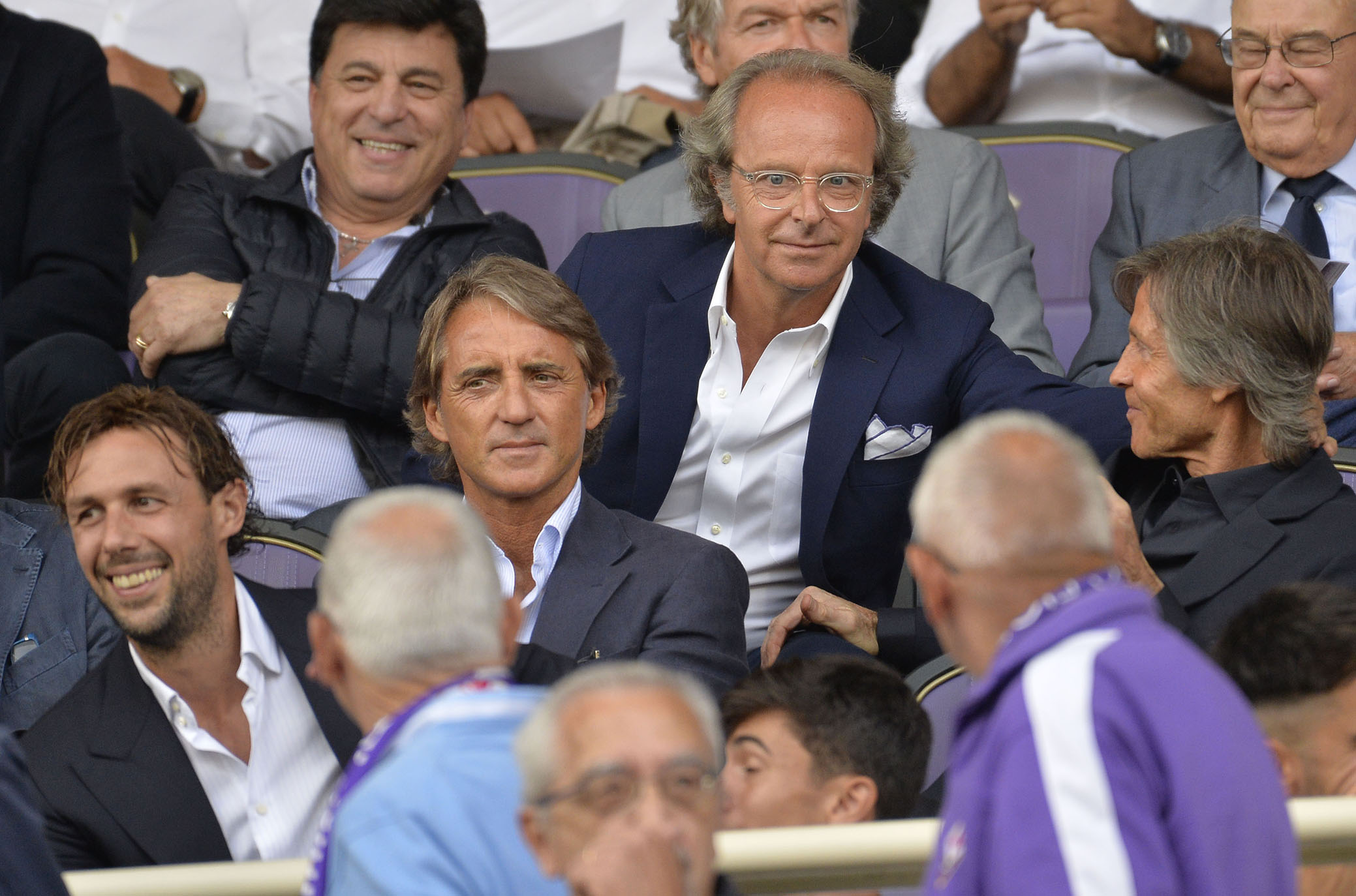 FIORENTINA-UDINESE 02-09-18.DELLA VALLE MANCINI E DONADEL.SILPRESS