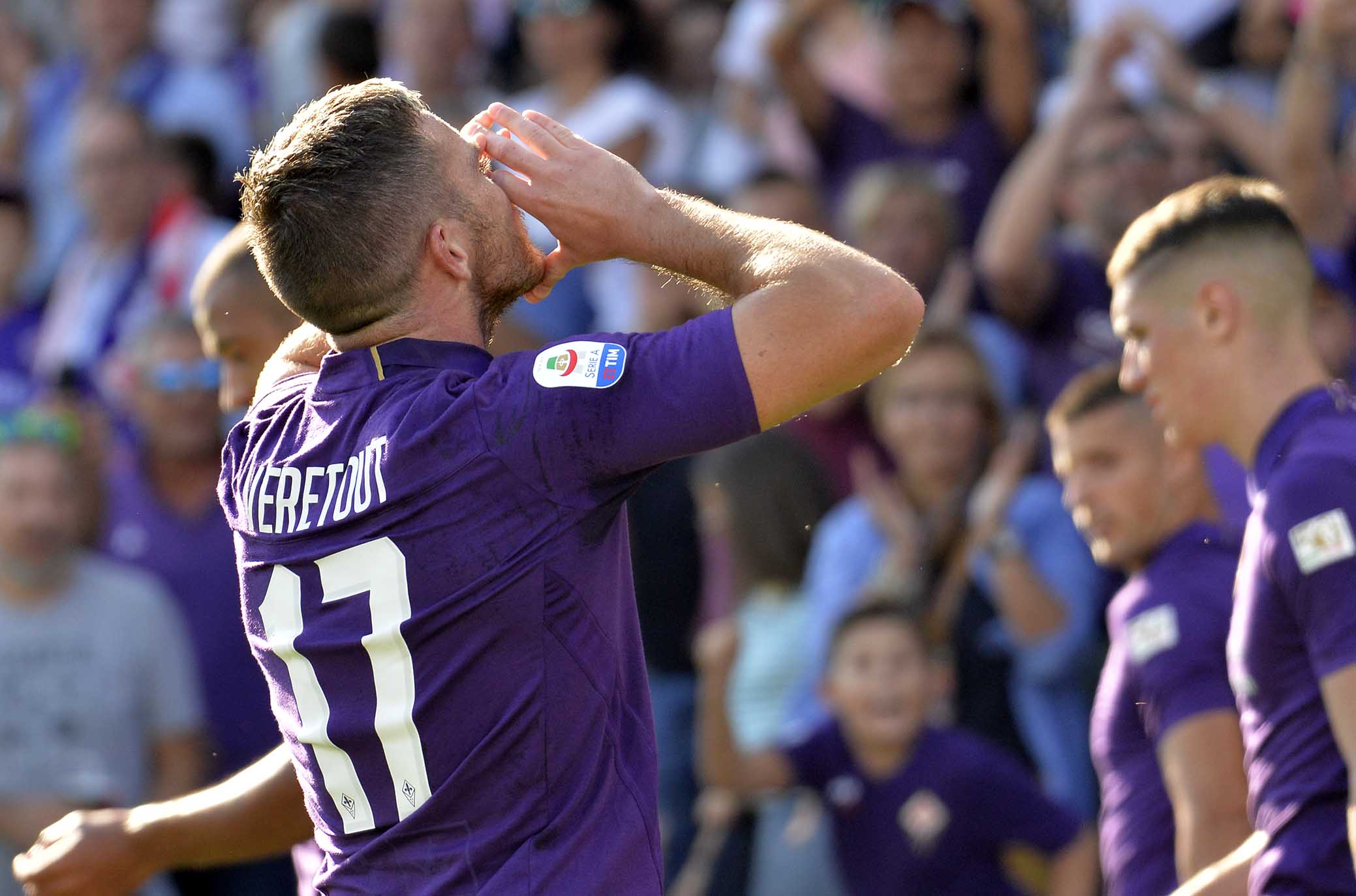 FIORENTINA-ATALANTA 30-09-2018. ESULTANZA DI JORDAN VERETOUT. GALASSI SILVANO/SILPRESS