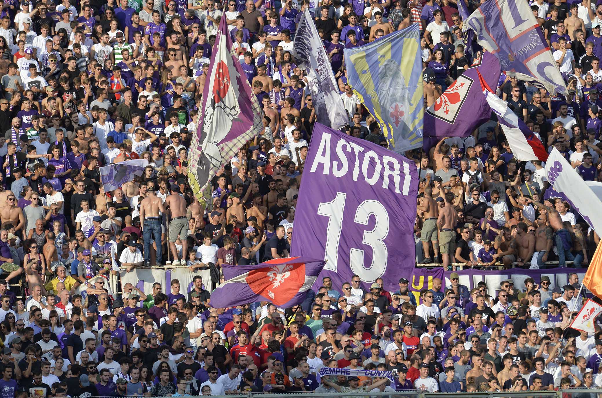 Samp-Fiorentina, qualche centinaio i tifosi viola al seguito della squadra