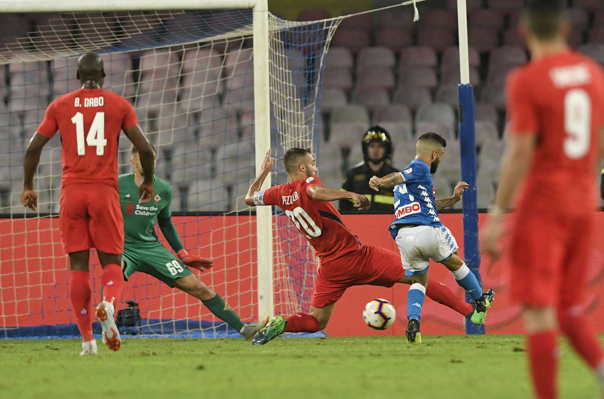 NAPOLI-FIORENTINA 15-09-2018 GOL DI LORENZO INSIGNE. MARCO IORIO/SILPRESS