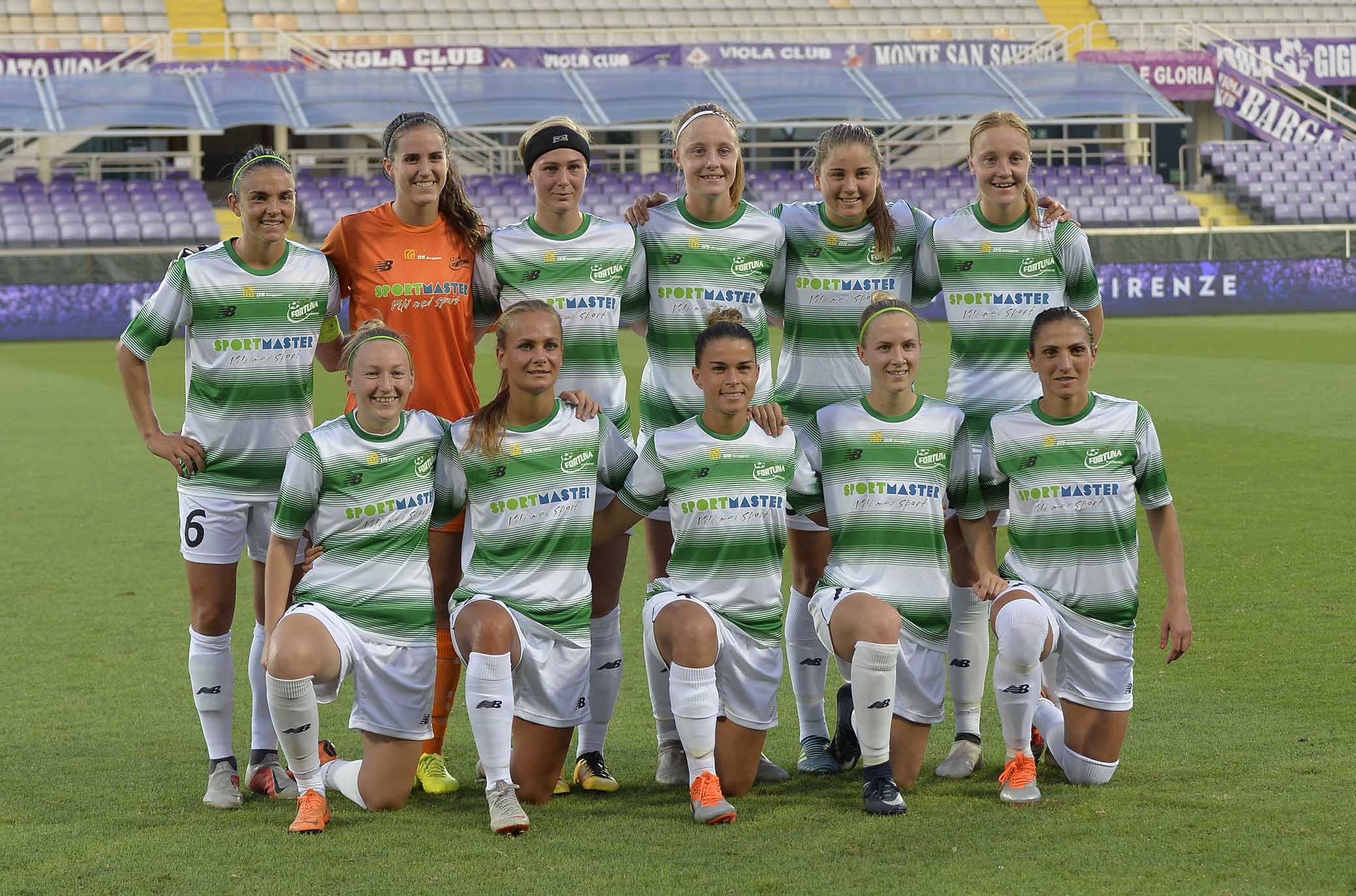 FIORENTINA WOMEN'S-FORTUNA HJORRING. 12-09-2018. SQUADRA FORTUNA. GALASSI SILVANO/SILPRESS