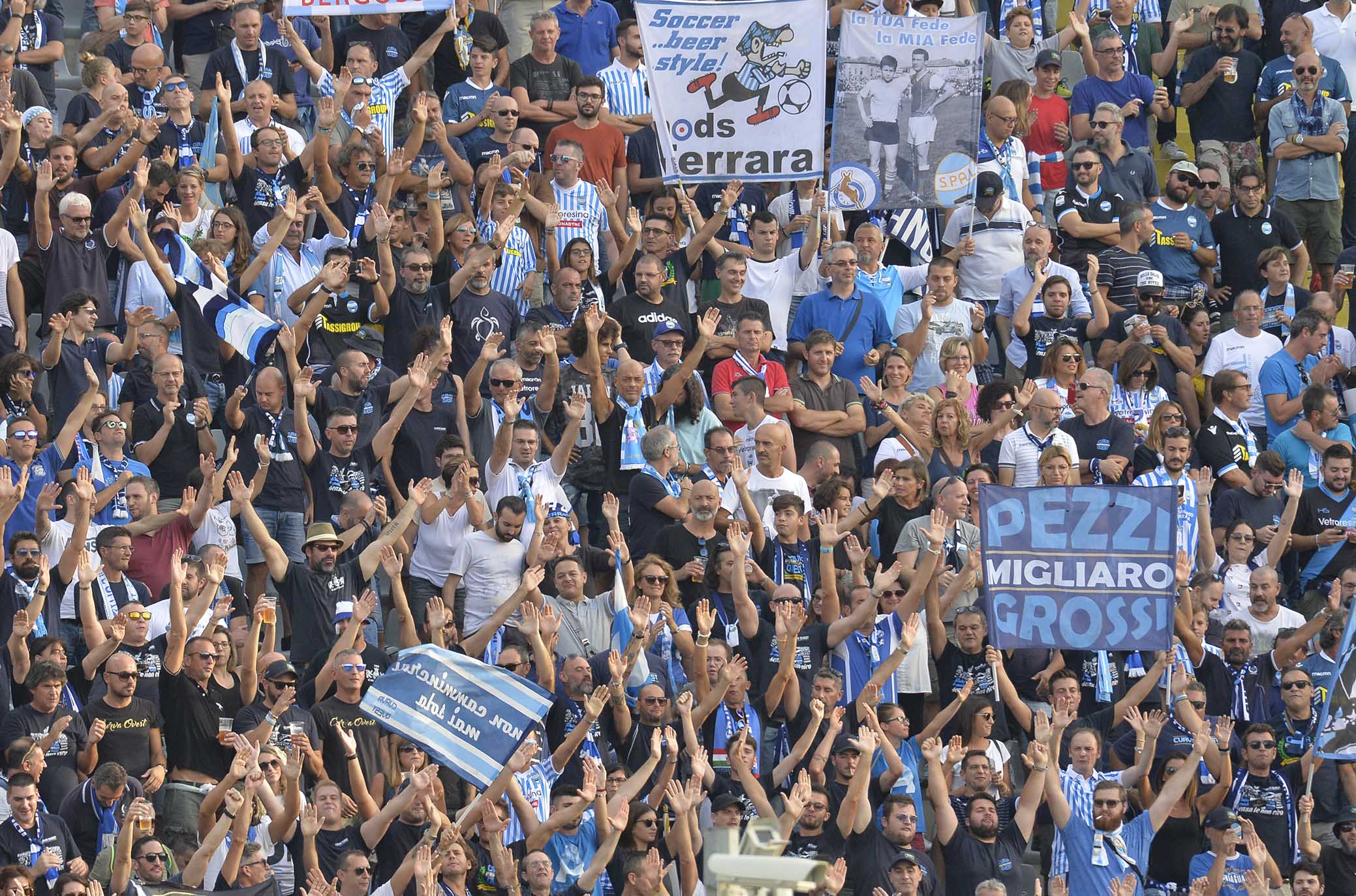 FIORENTINA-SPAL 22-09-2018 TIFOSI DELLA SPAL. GALASSI SILVANO/SILPRESS
