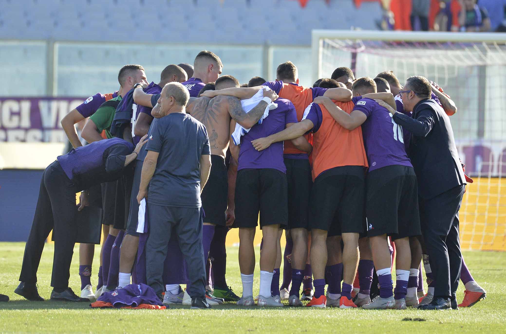 FIORENTINA-ATALANTA 30-09-2018 ESULTANZA FINALE. GALASSI SILVANO/SILPRESS