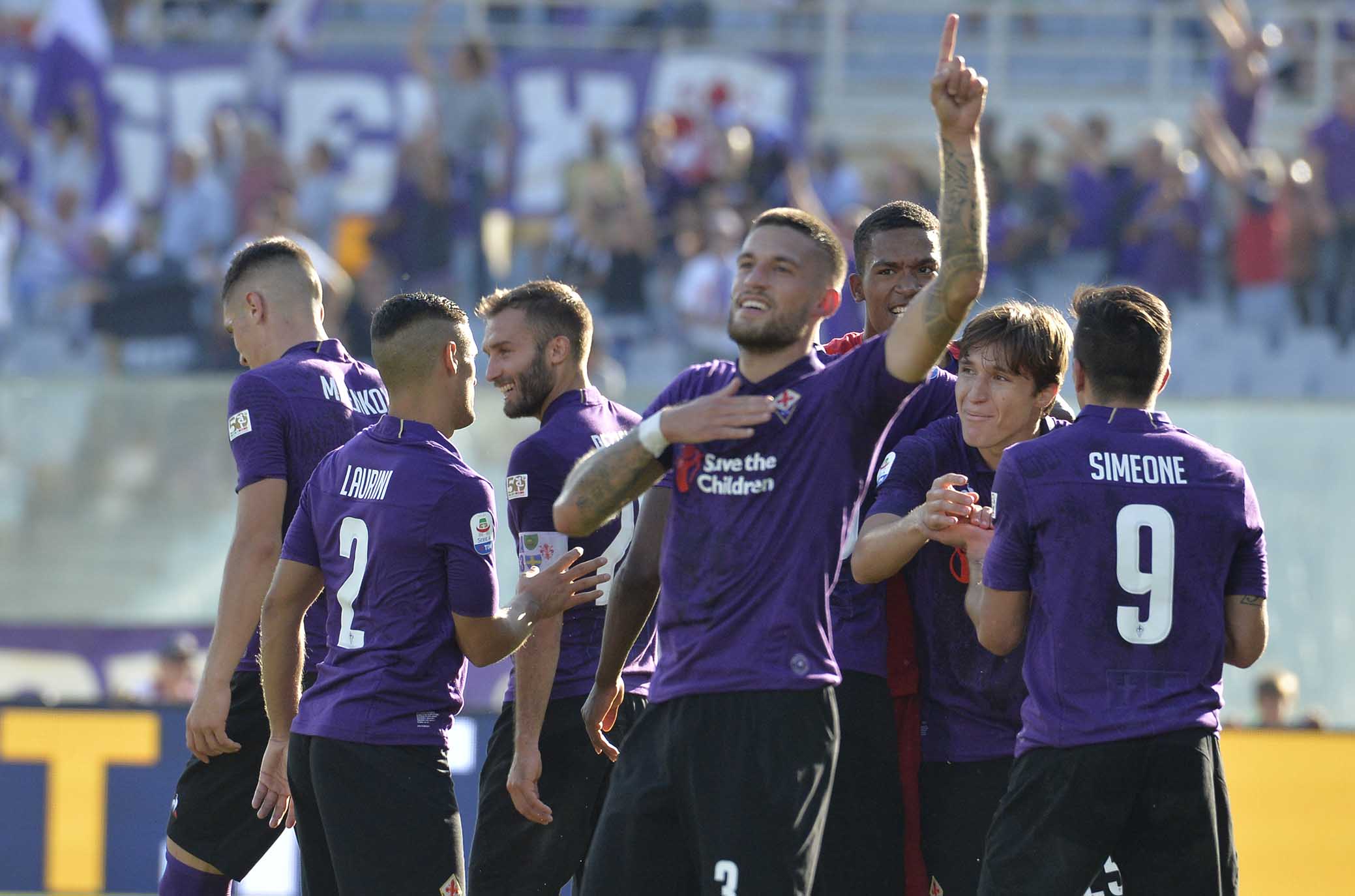 FIORENTINA-ATALANTA 30-09-2018 ESULTANZA DI CRISTIANO BIRAGHI. GALASSI SILVANO/SILPRESS