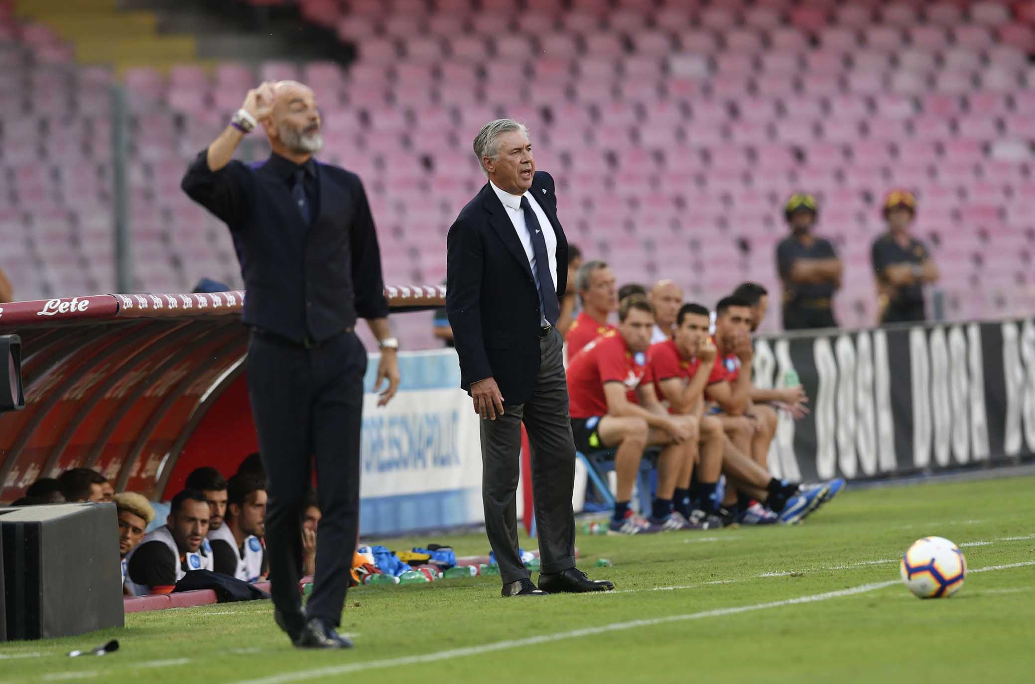 Ancelotti vs Pioli, precedenti incrociati: 3 ko su 3 per il tecnico viola. Carletto è un tabù anche per i viola