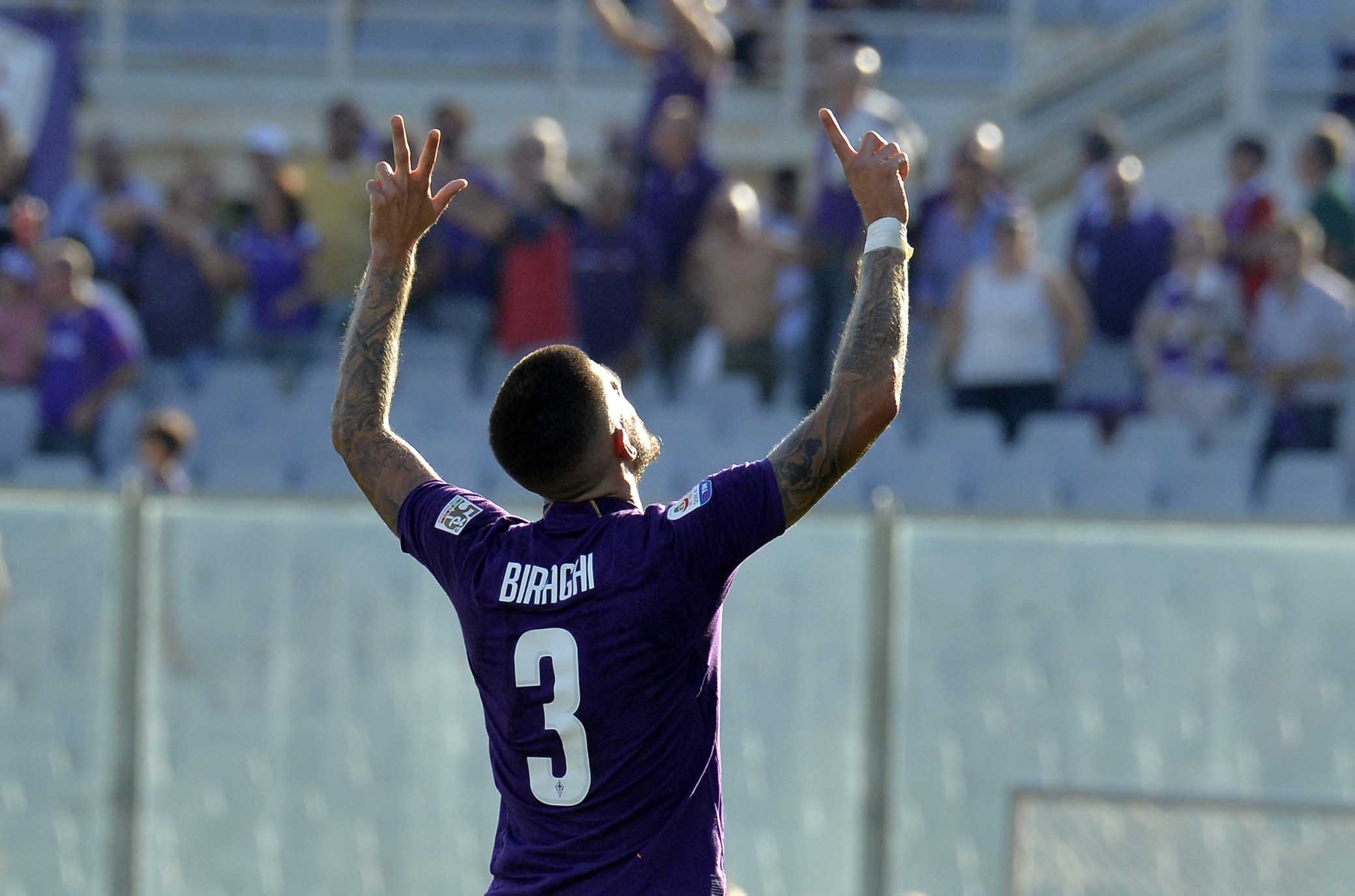 FIORENTINA-ATALANTA 30-09-2018 ESULTANZA DI CRISTIANO BIRAGHI. GALASSI SILVANO/SILPRESS