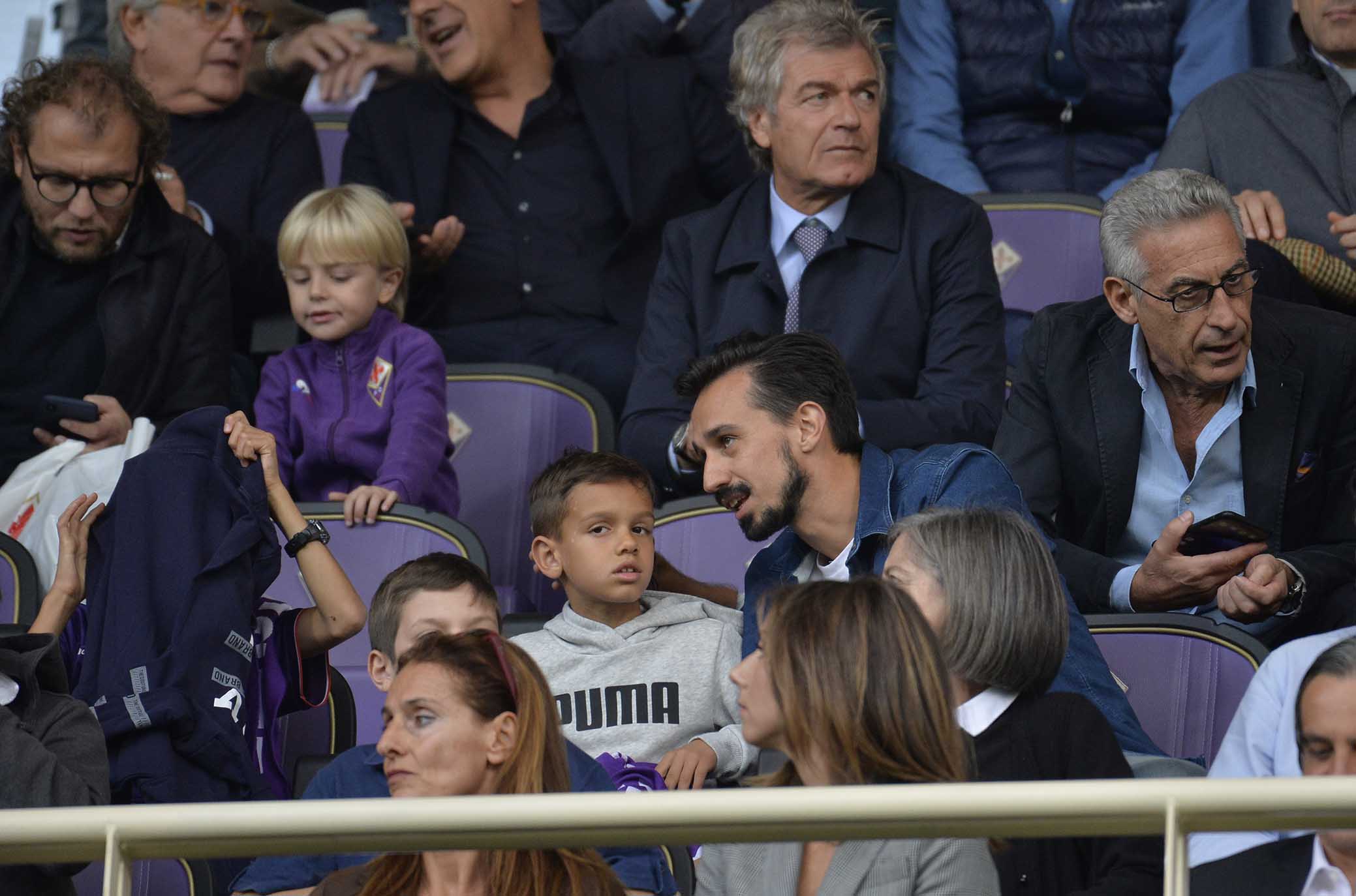 FIORENTINA-CAGLIARI 21-10-2018 I FRATELLI ASTORI UN TRIBUNA. GALASSI SILVANO/SILPRESS