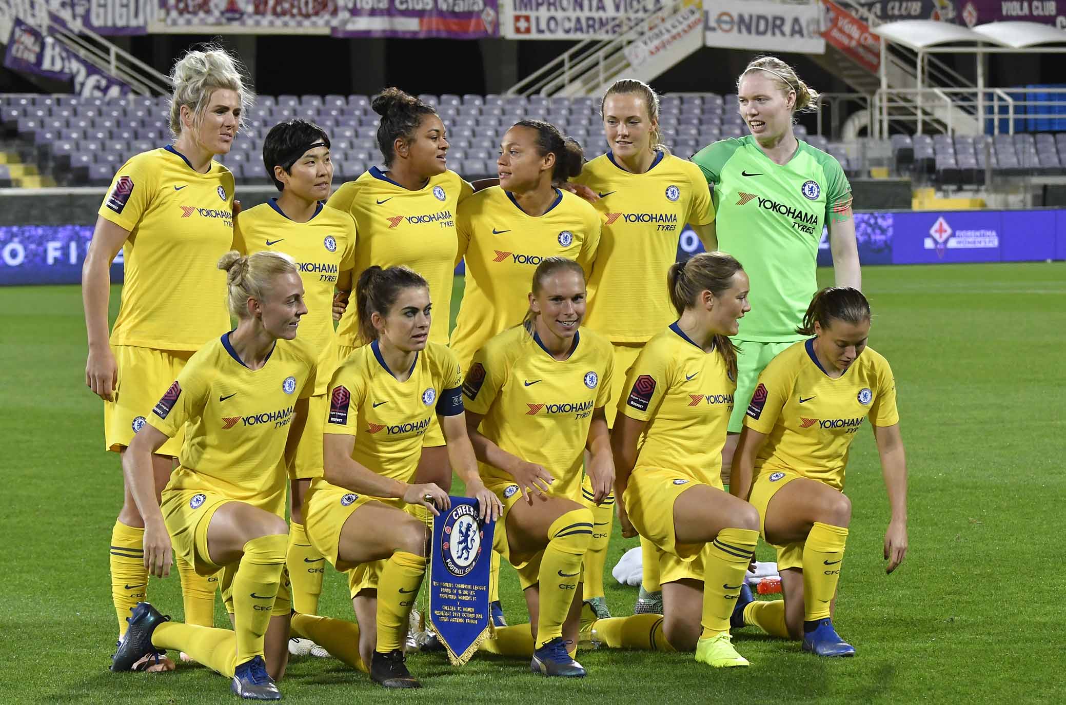 FIORENTINA WOMEN'S-CHELSEA 31-10-2018. SQUADRA CHELSEA. GALASSI SILVANO/SILPRESS
