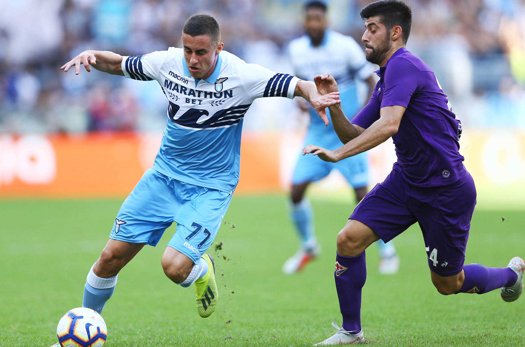 LAZIO-FIORENTINA 07-10-2018 ADAM MARUSIC E MARCO BENASSI. SILPRESS