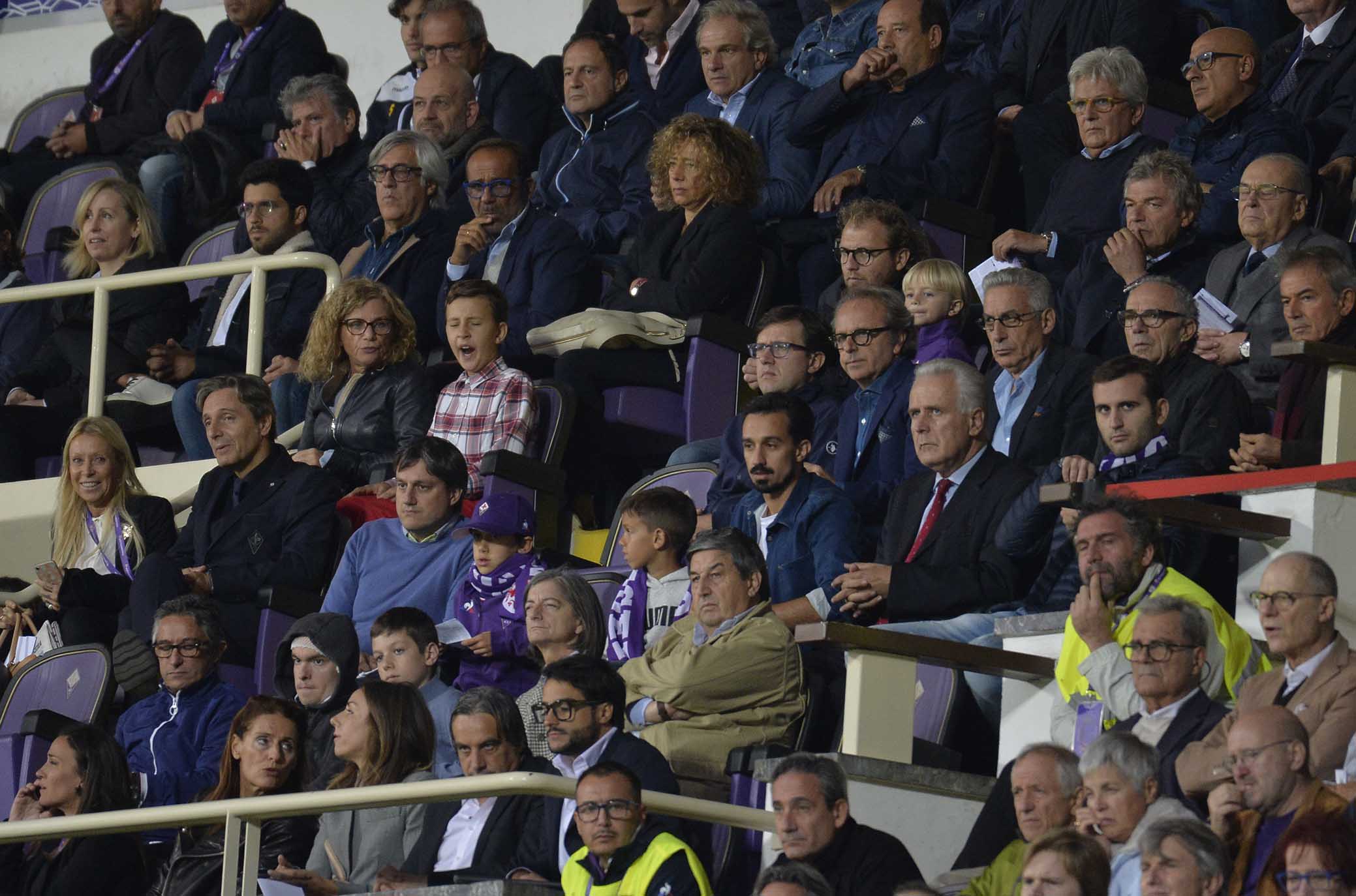 FIORENTINA-CAGLIARI 21-10-2018 I FRATELLI ASTORI UN TRIBUNA. GALASSI SILVANO/SILPRESS