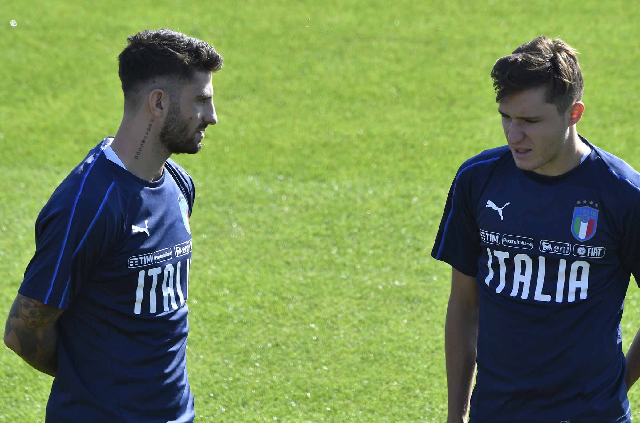 COVERCIANO RITIRO NAZIONALE 09-10-2018. CRISTIANO PICCINI, FEDERICO CHIESA. GALASSI SILVANO/SILPRESS