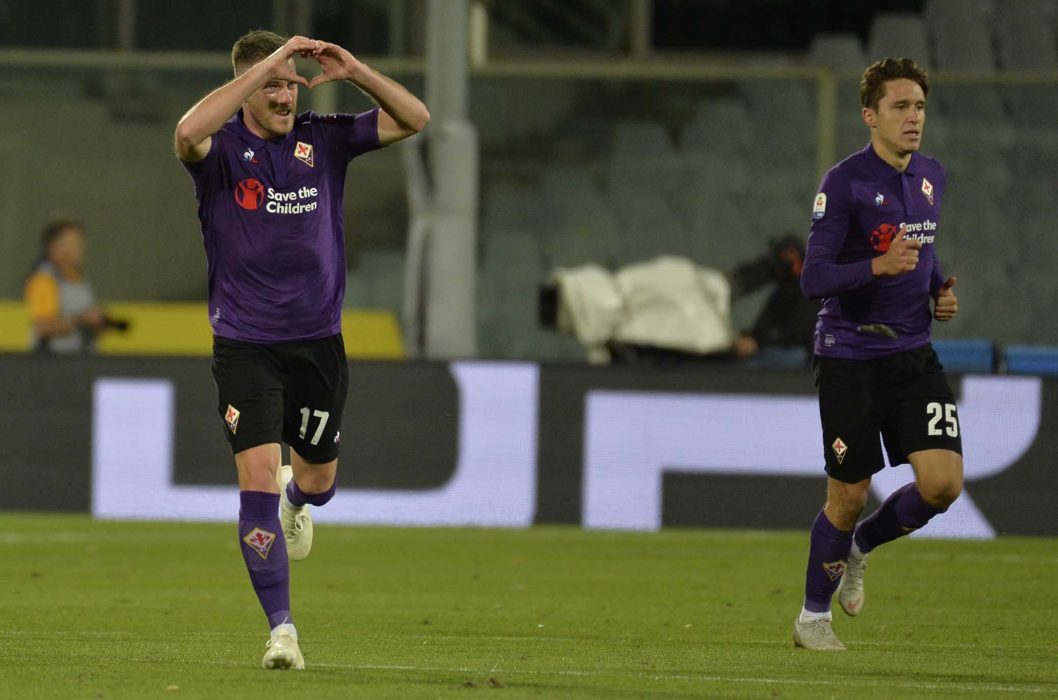 FIORENTINA-CAGLIARI 21-10-2018 ESULTANZA DI JORDAN VERETOUT. GALASSI SILVANO/SILPRESS