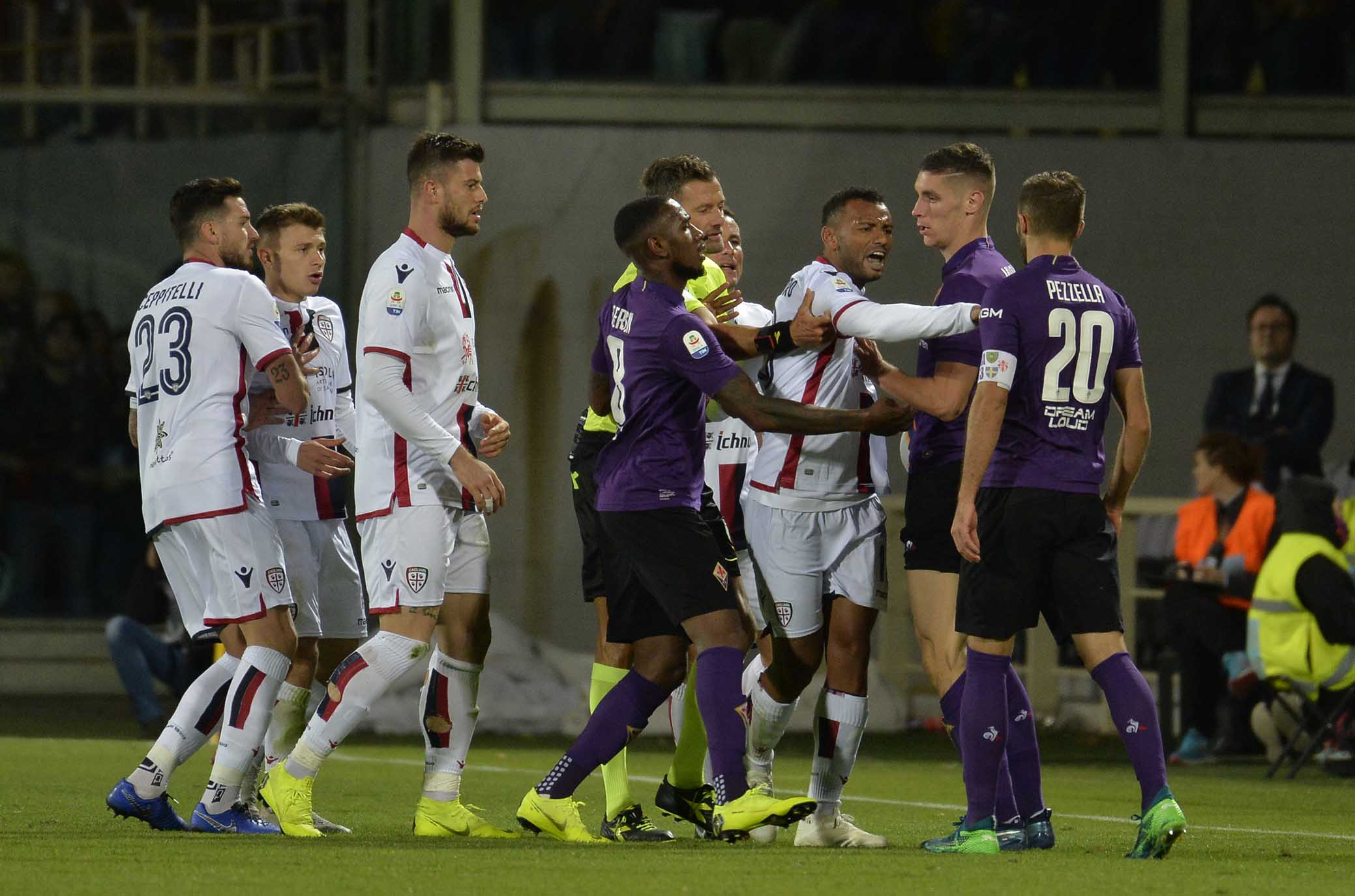 FIORENTINA-CAGLIARI 21-10-2018 RISSA IN CAMPO. GALASSI SILVANO/SILPRESS