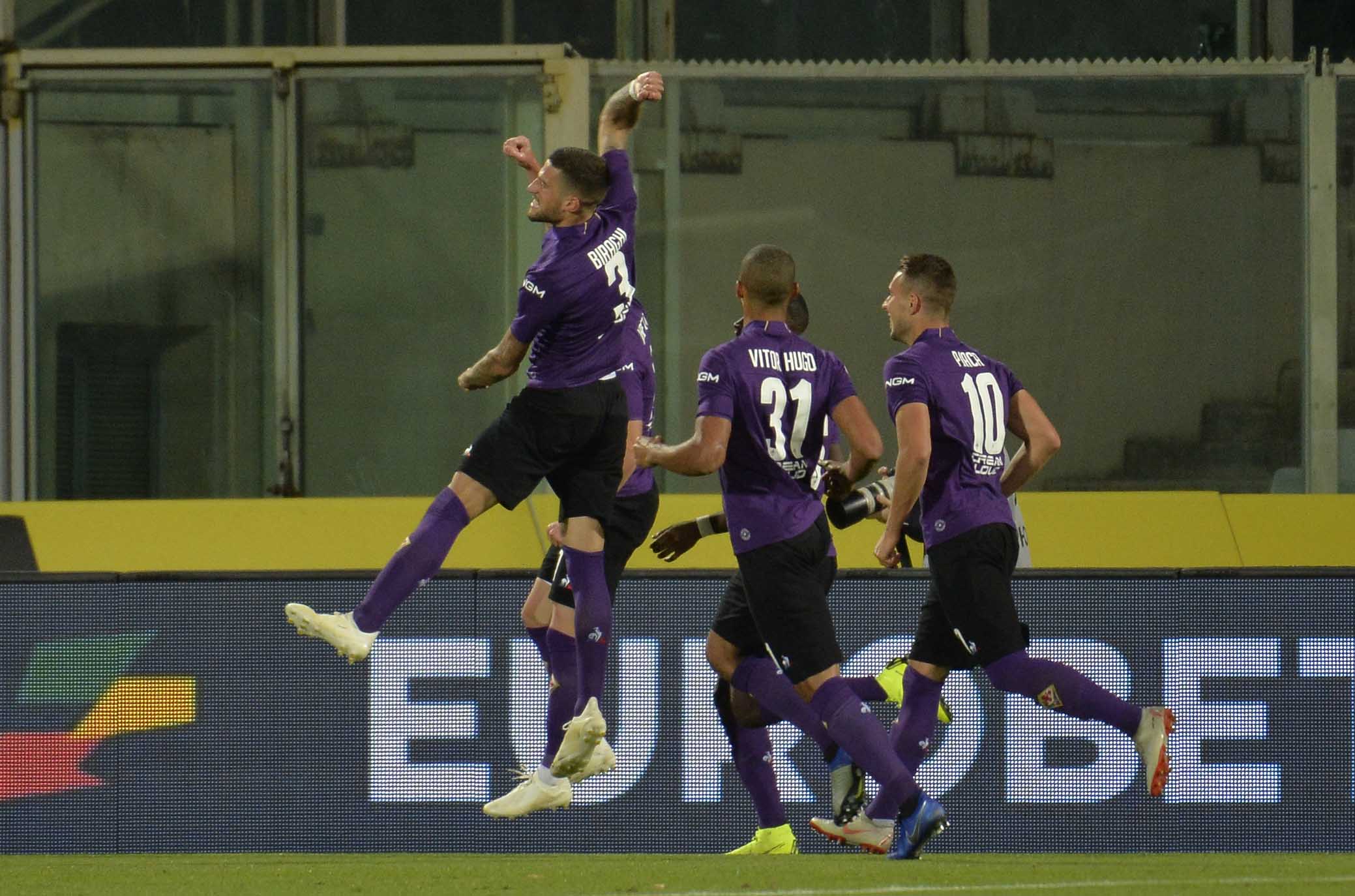 FIORENTINA-CAGLIARI 21-10-2018 ESULTANZA DI JORDAN VERETOUT. GALASSI SILVANO/SILPRESS