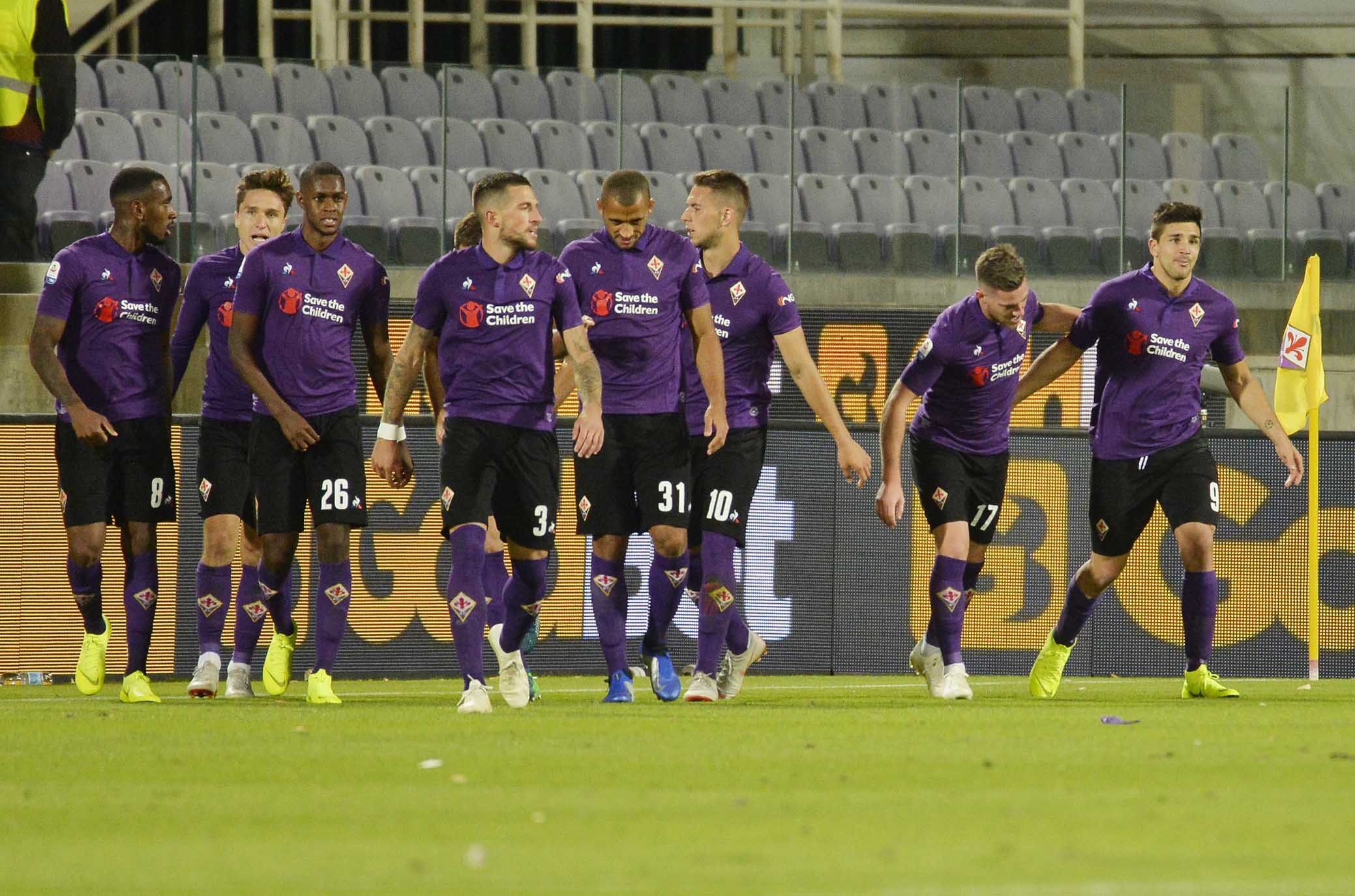 FIORENTINA-CAGLIARI 21-10-2018 ESULTANZA DI JORDAN VERETOUT. GALASSI SILVANO/SILPRESS