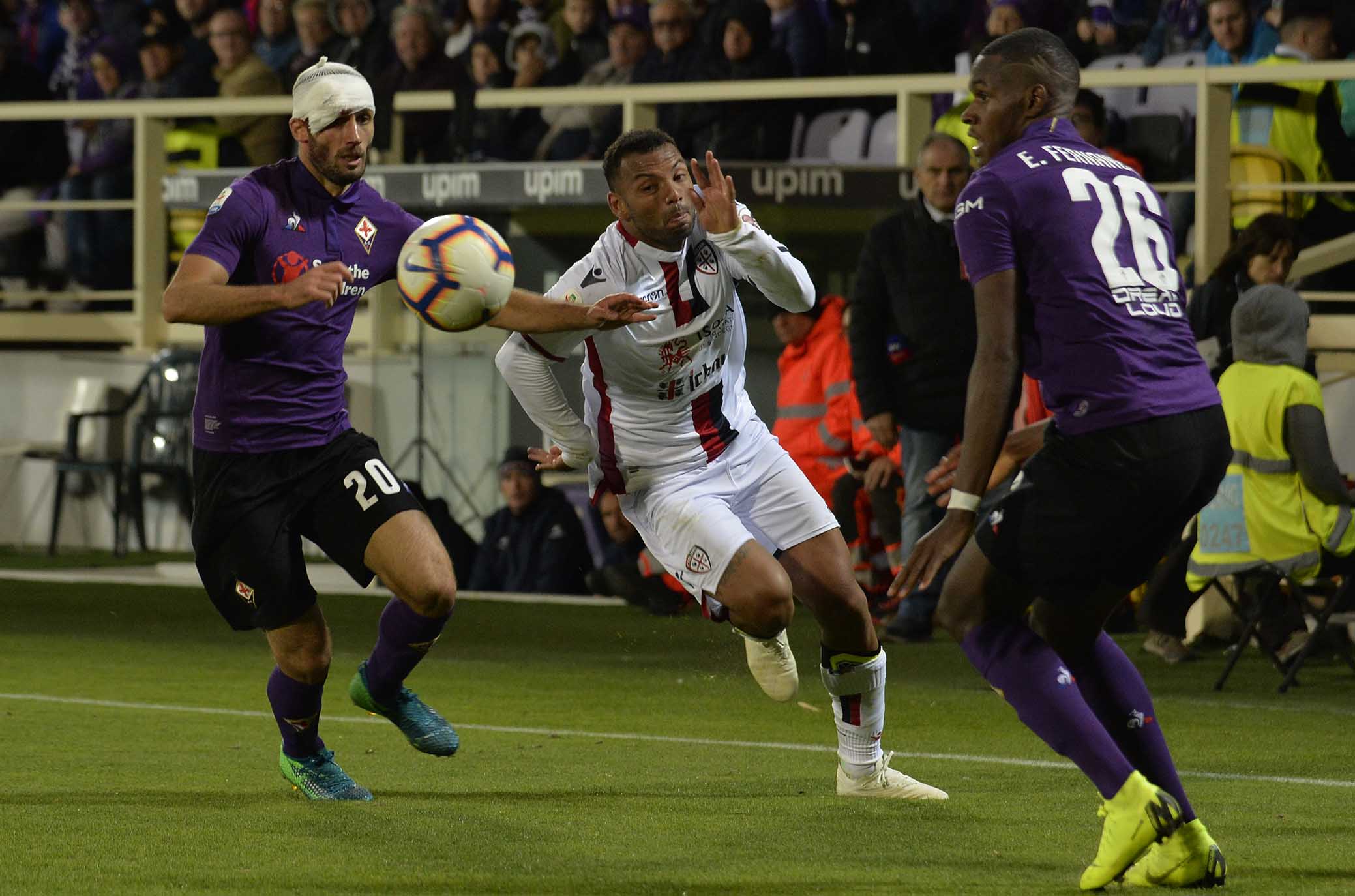 FIORENTINA-CAGLIARI 21-10-2018 JOAO PEDRO E GERMAN PEZZELLA. GALASSI SILVANO/SILPRESS